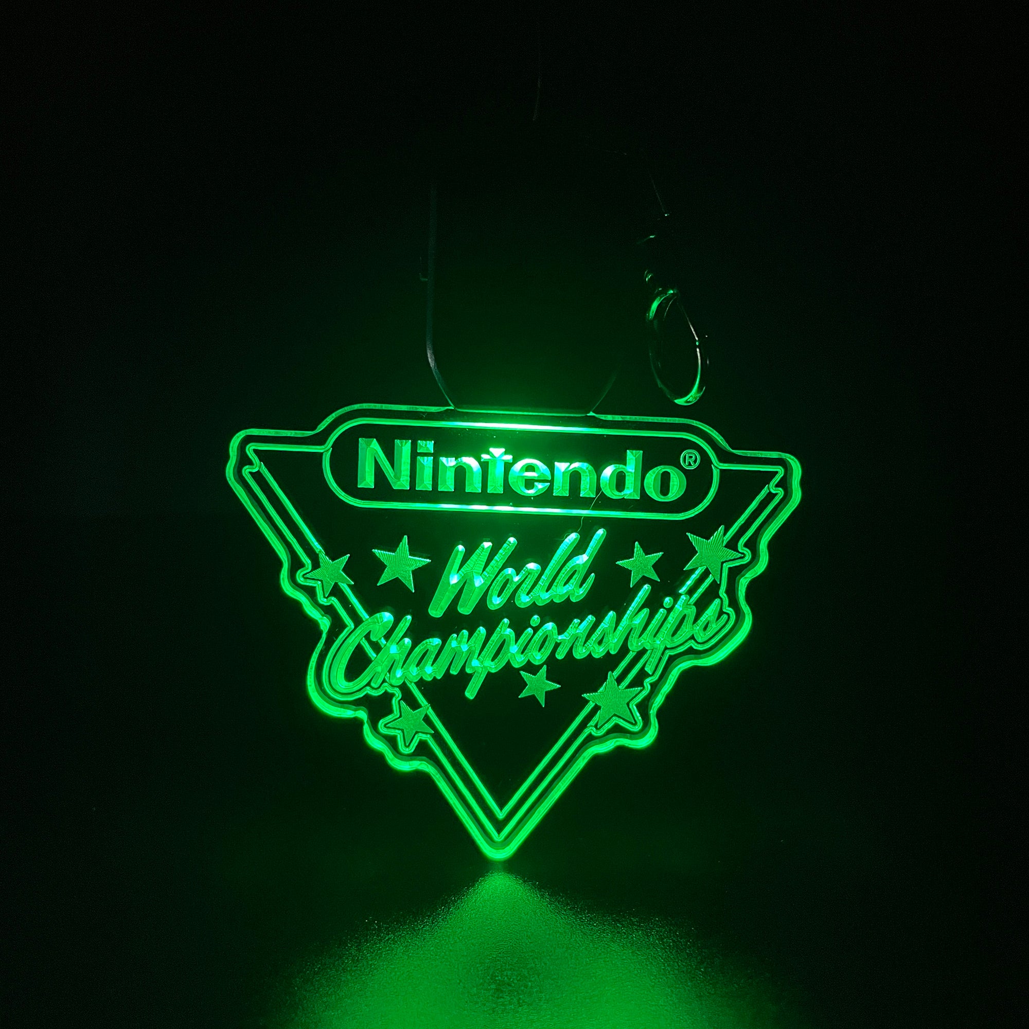Nintendo World Champions LED Light Acrylic Keychain