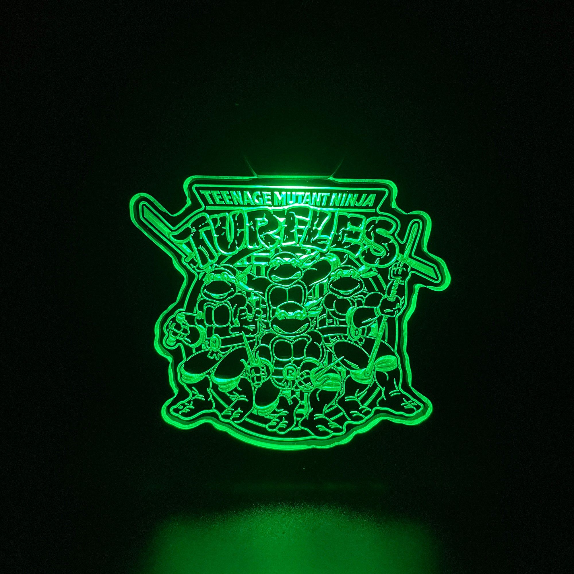 Teenage Mntant Ninja Turtles LED Light Acrylic Keychain