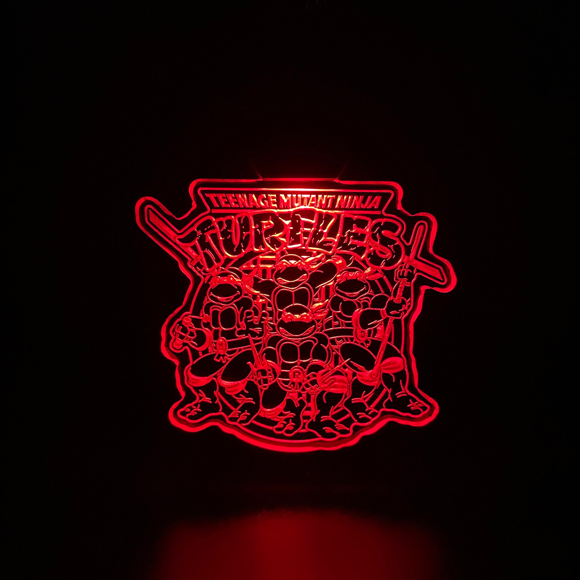 Teenage Mntant Ninja Turtles LED Light Acrylic Keychain