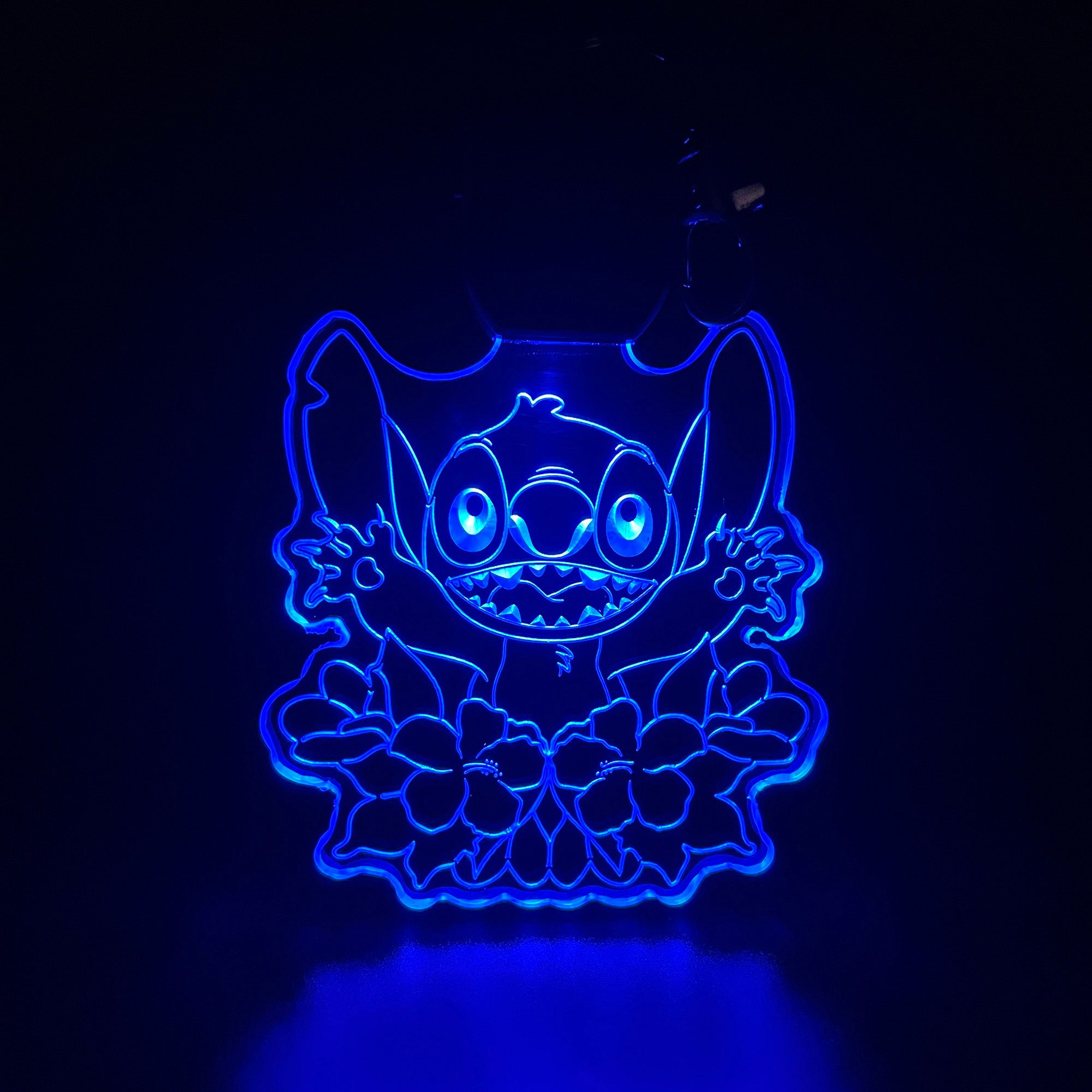 Stitch LED Light Acrylic Keychain