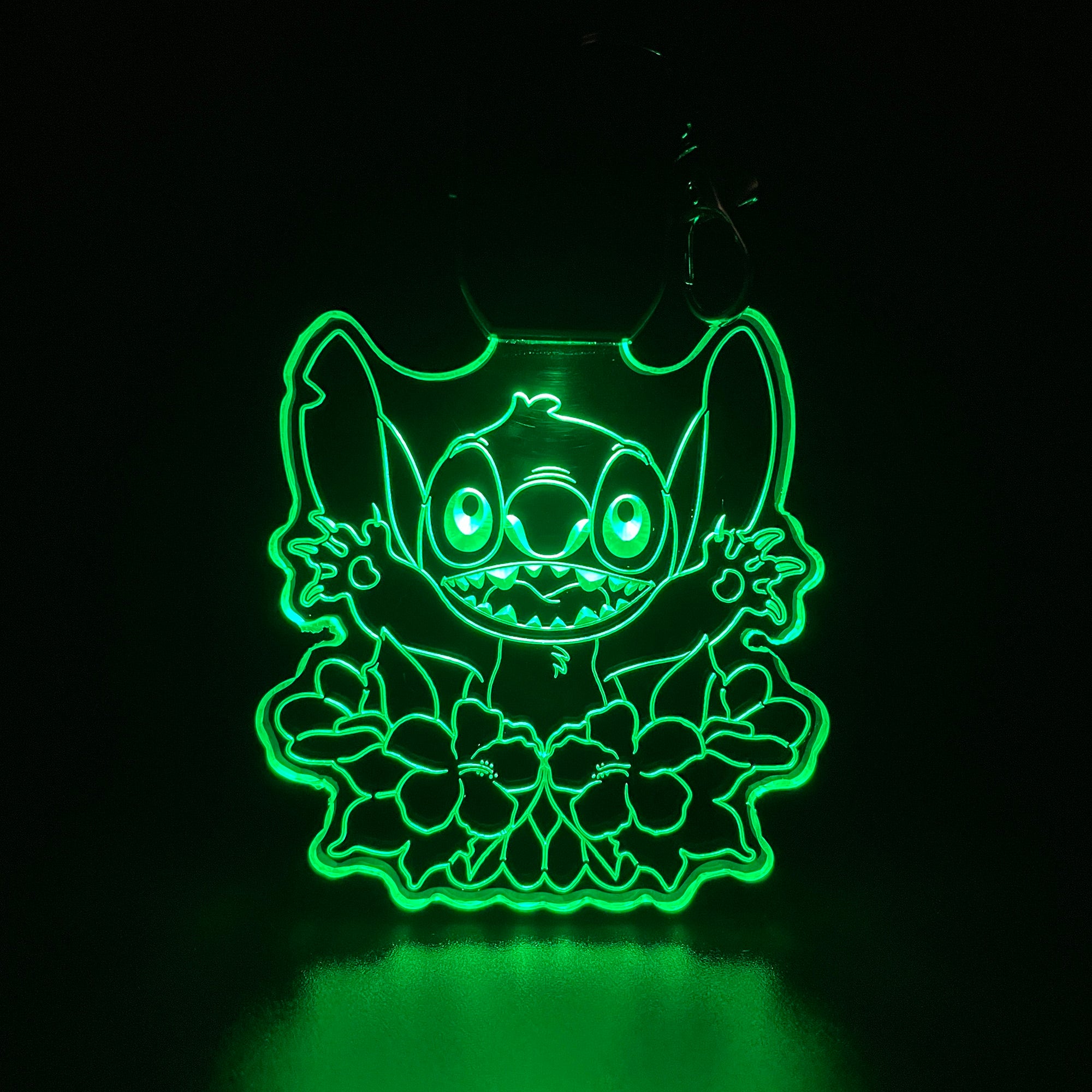 Stitch LED Light Acrylic Keychain