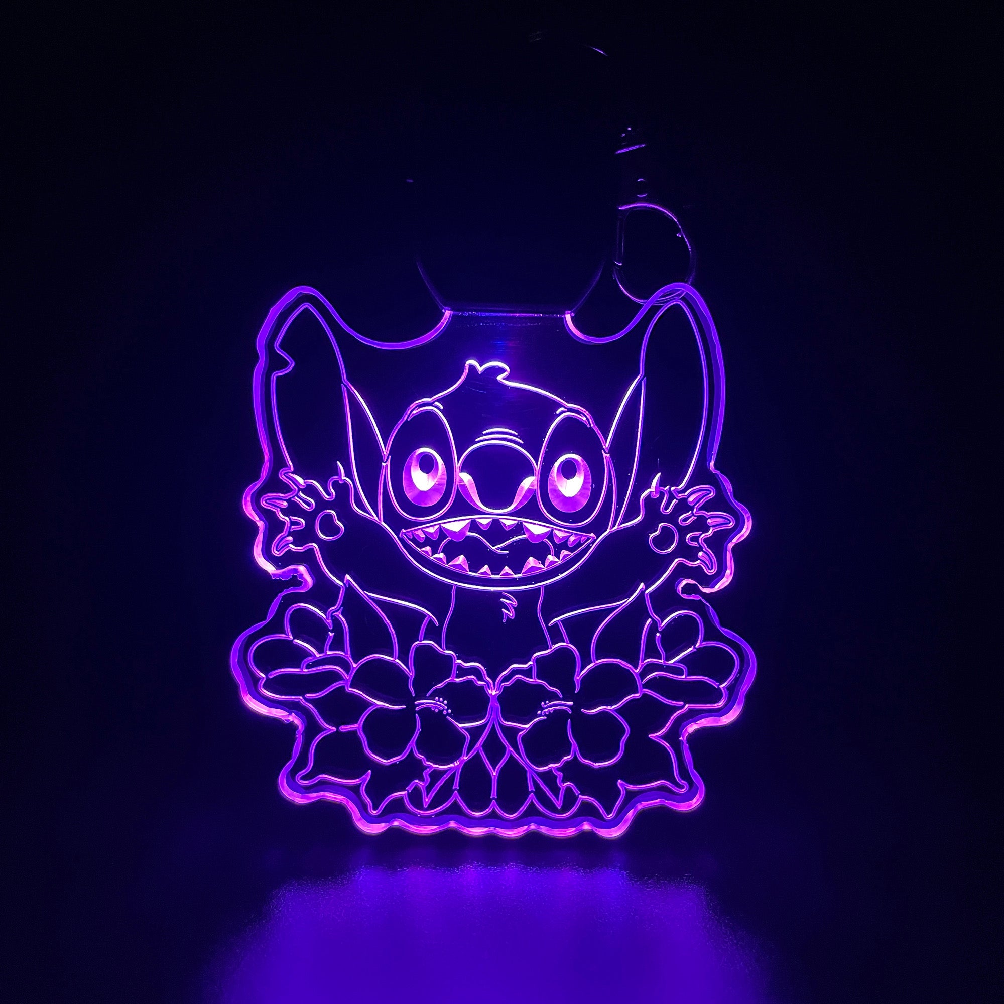 Stitch LED Light Acrylic Keychain