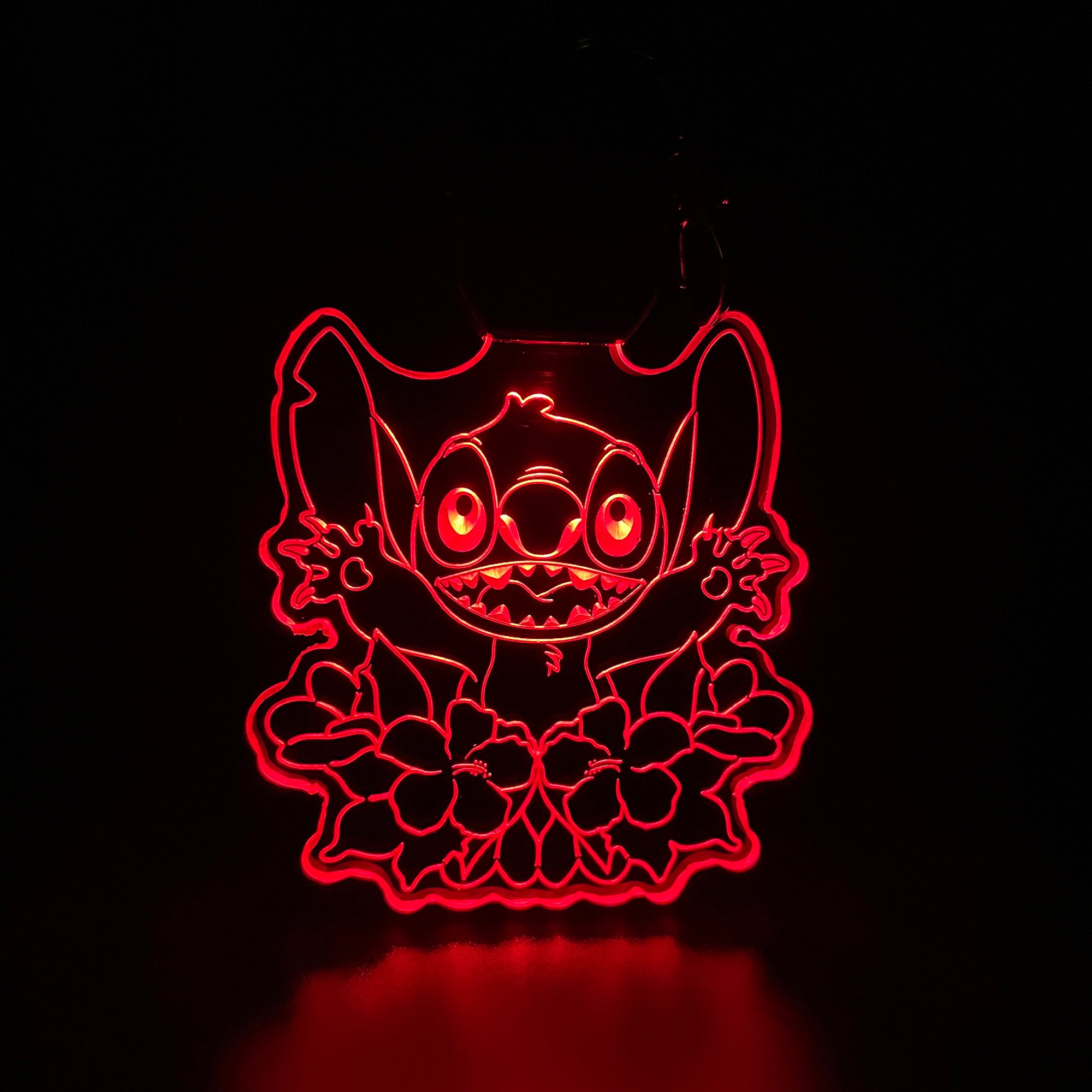 Stitch LED Light Acrylic Keychain