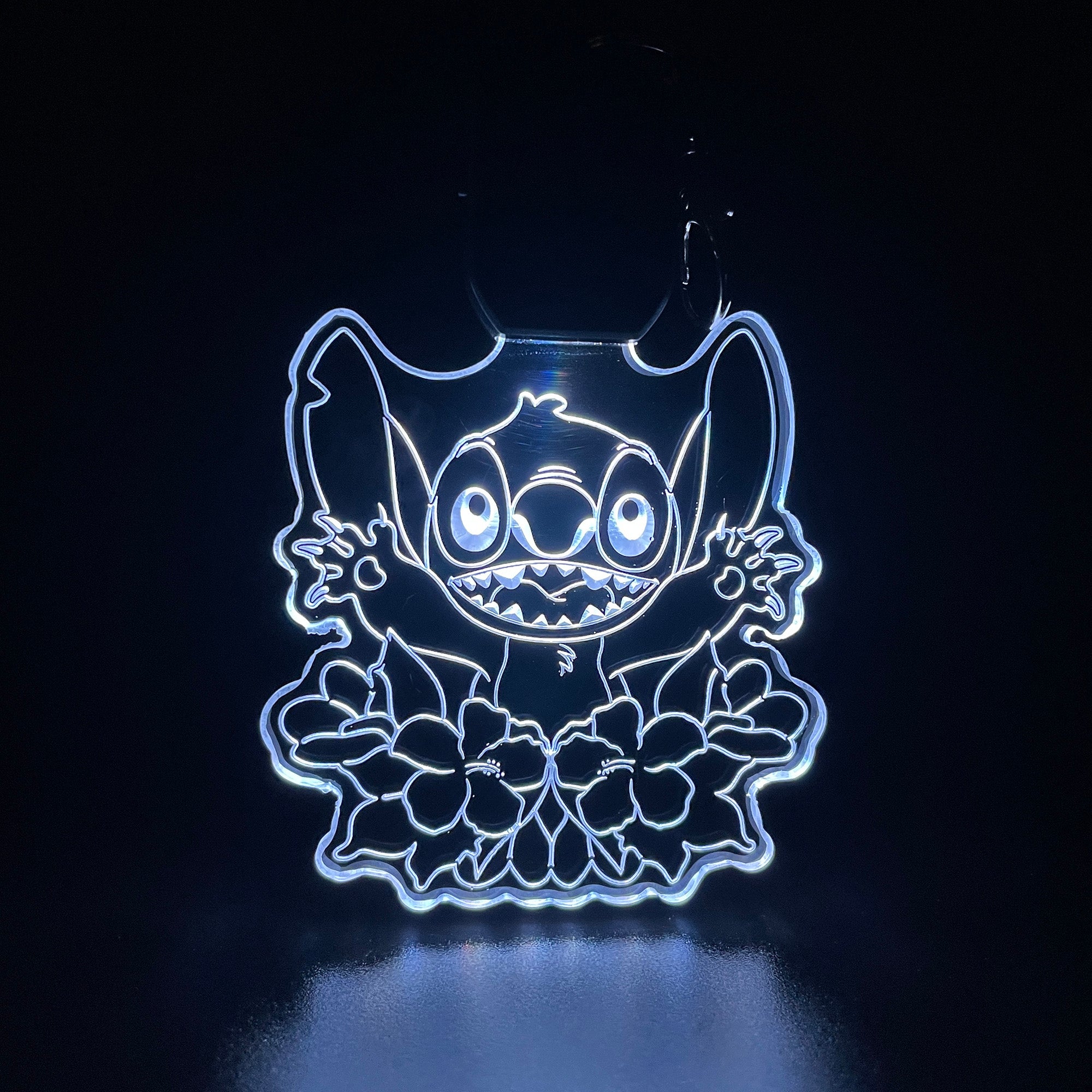 Stitch LED Light Acrylic Keychain