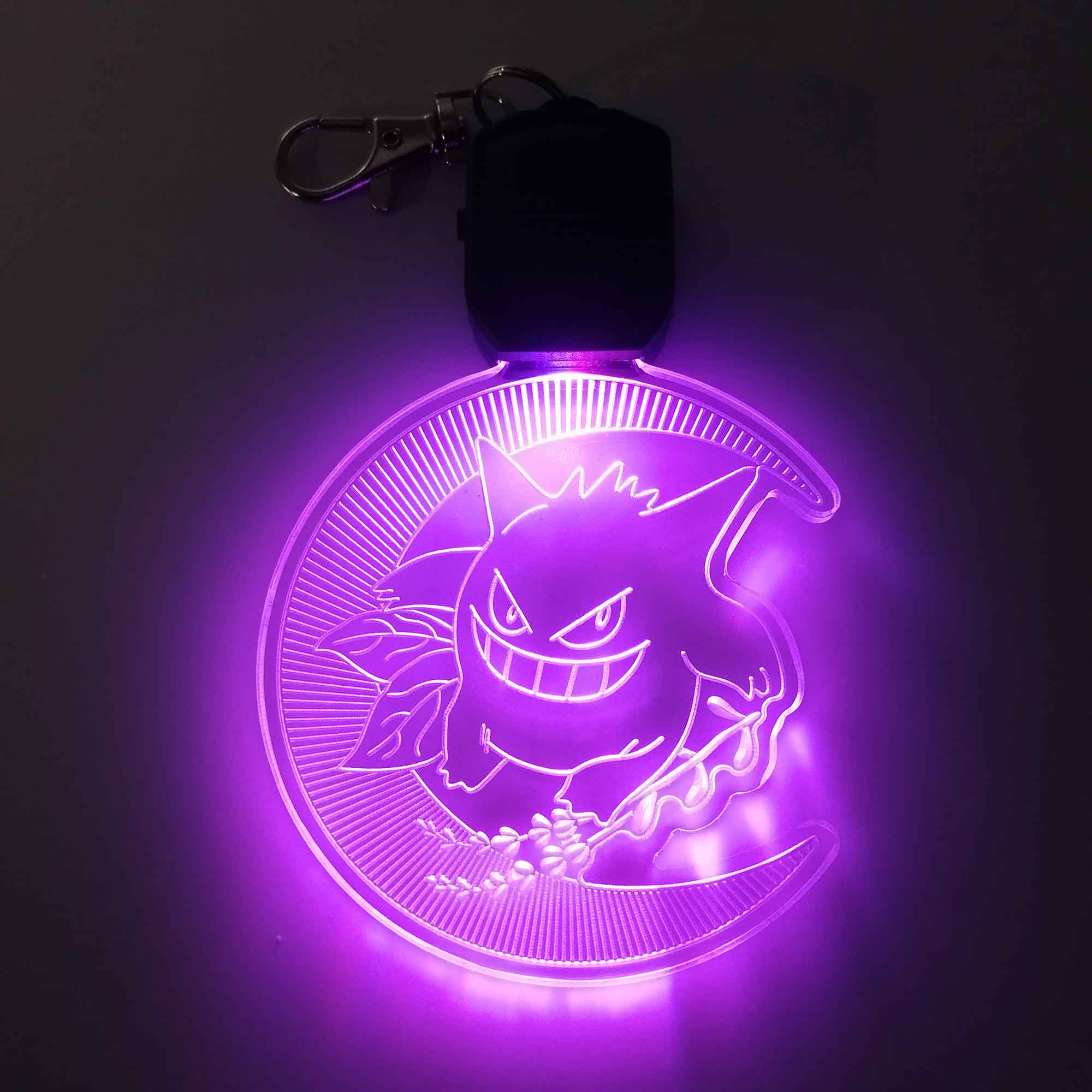 Gengar LED Light Acrylic Keychain