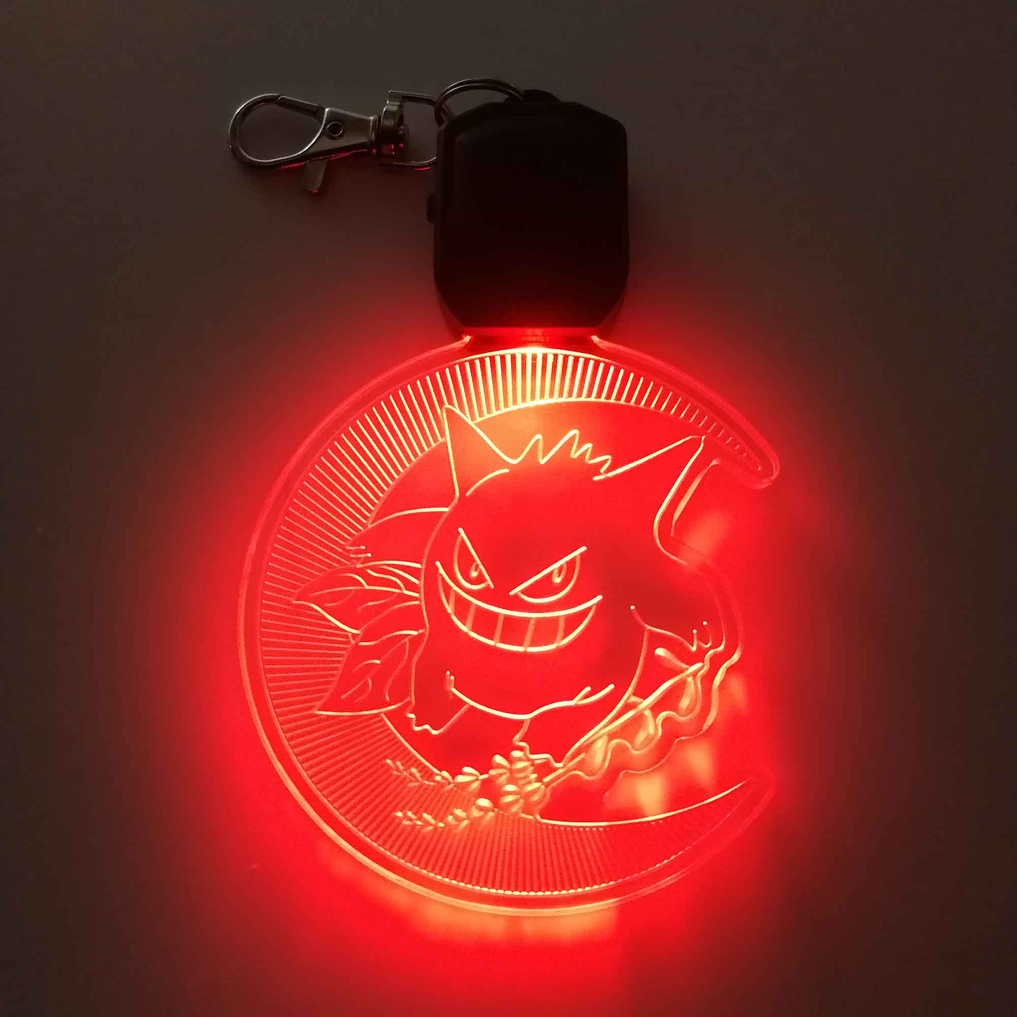 Gengar LED Light Acrylic Keychain