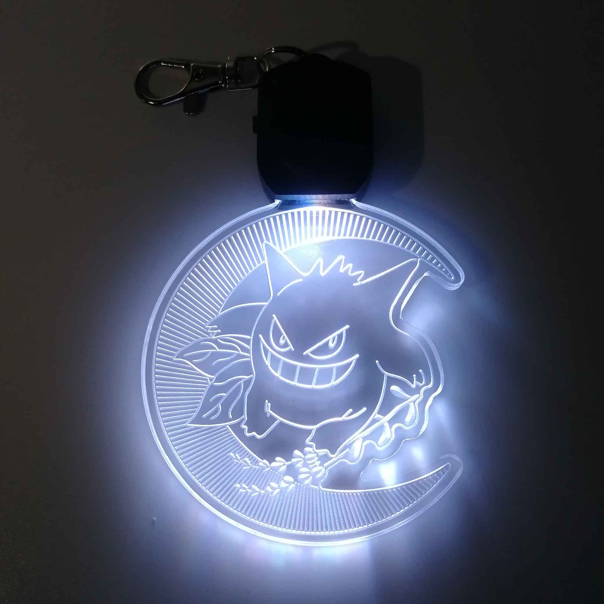 Gengar LED Light Acrylic Keychain