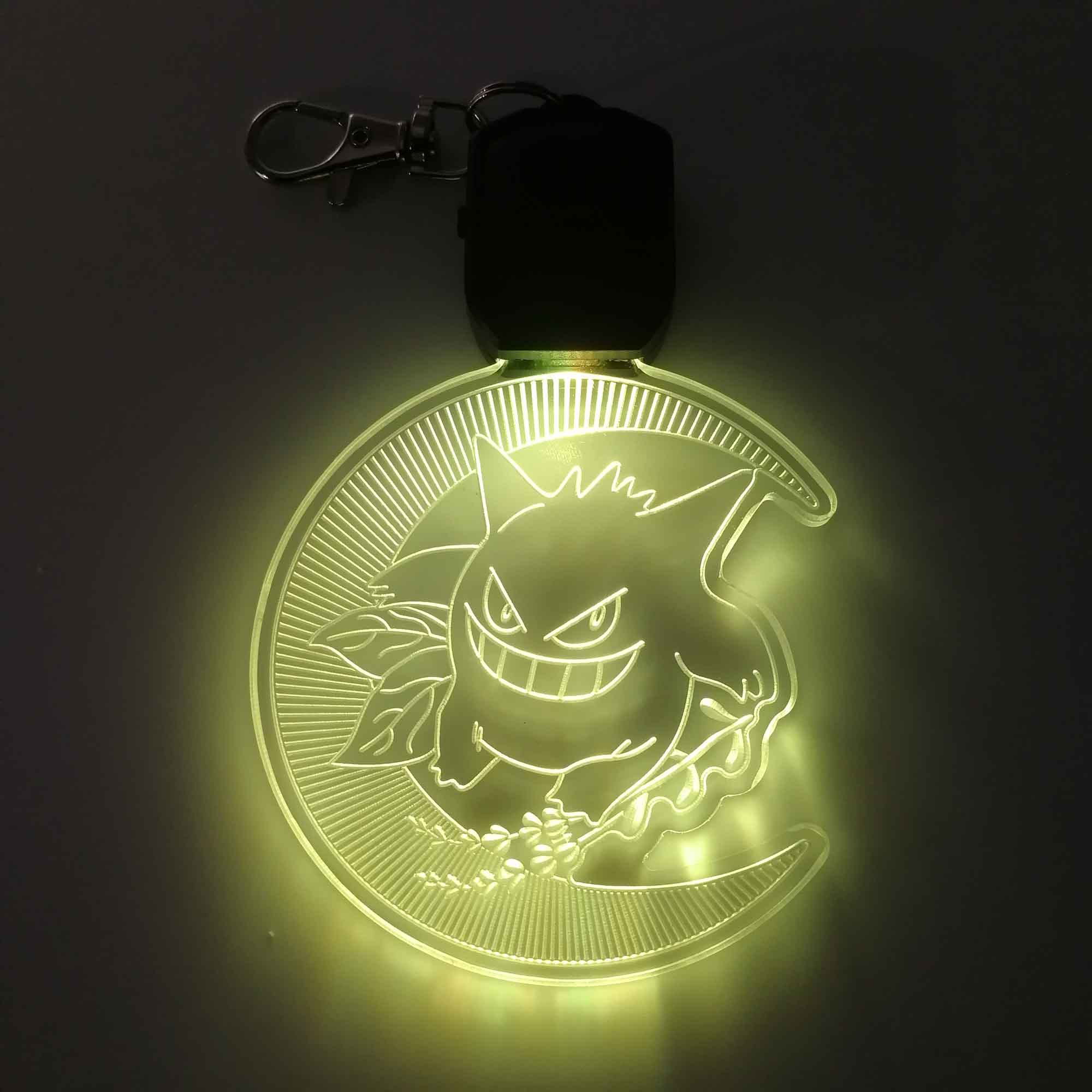 Gengar LED Light Acrylic Keychain