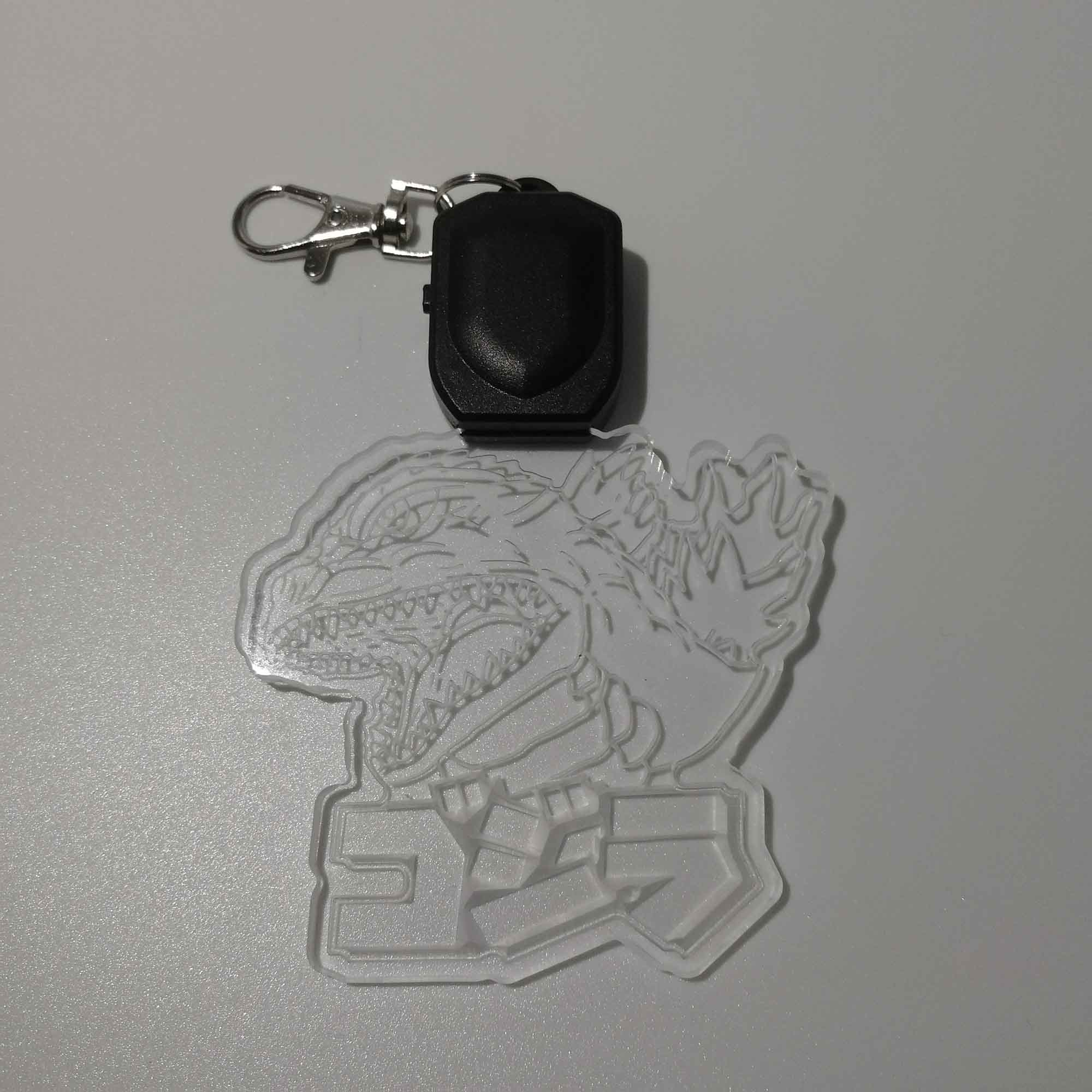 Godzilla LED Light Acrylic Keychain