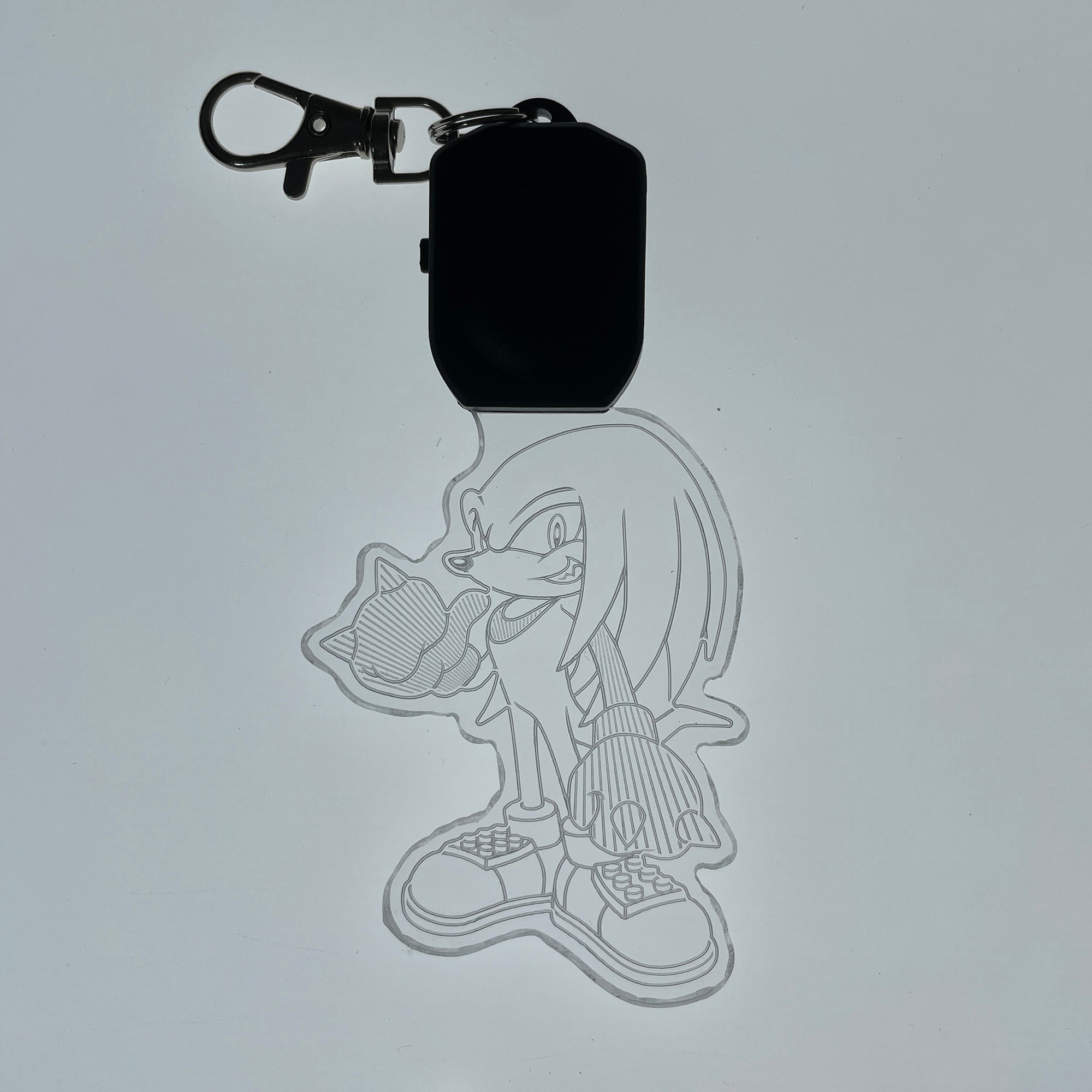 Sonic Knuckles LED Light Acrylic Keychain