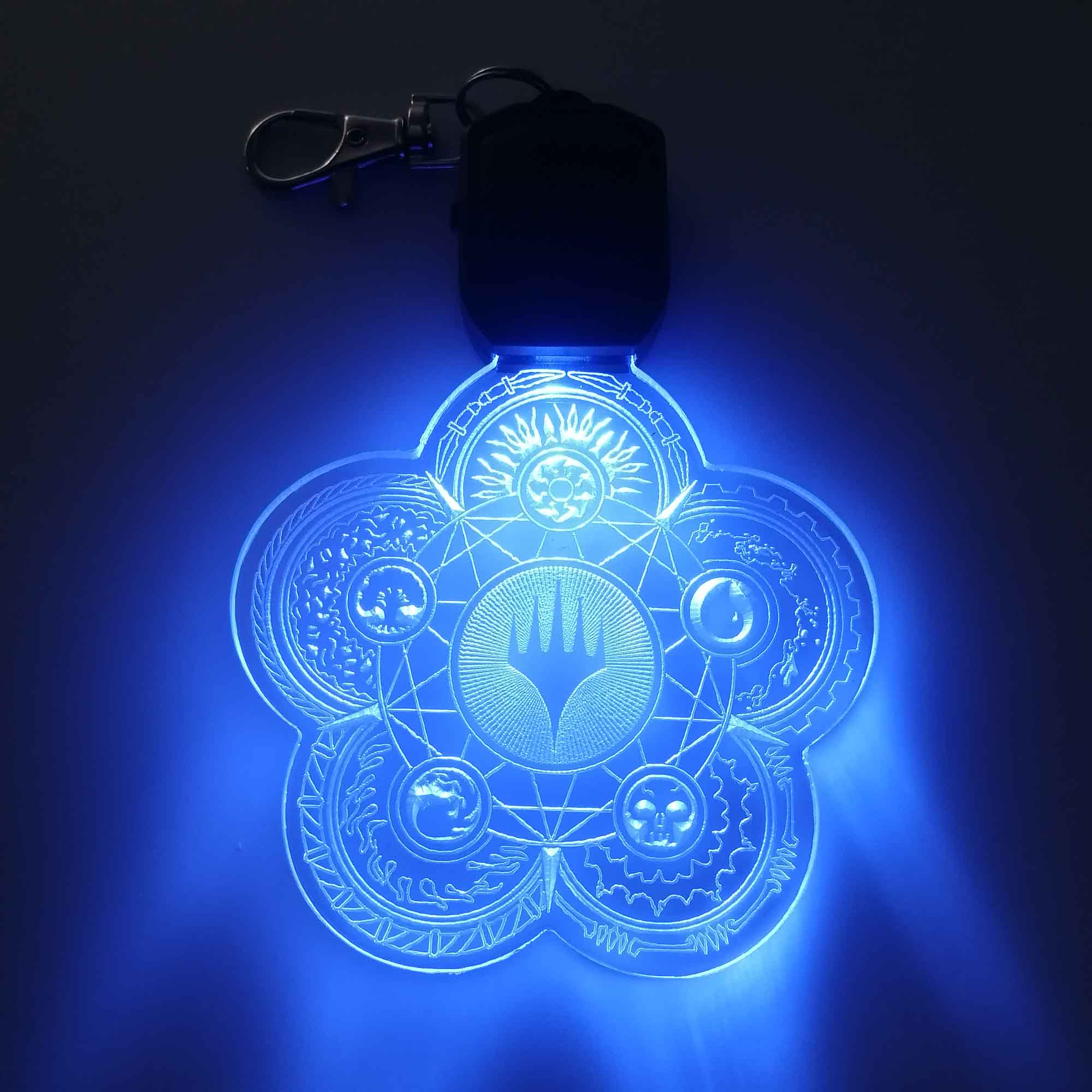 Magic Elements Mana LED Light Acrylic Keychain