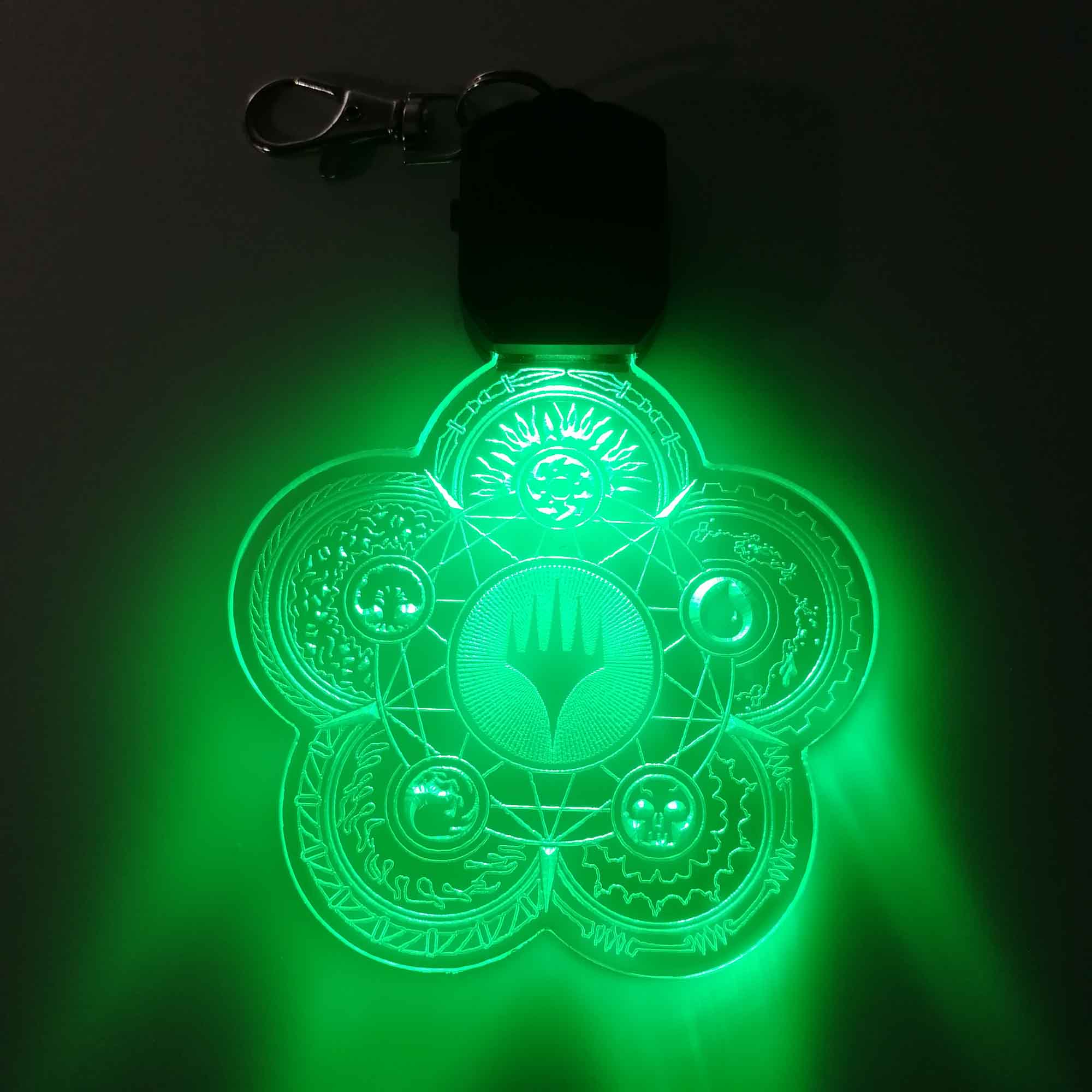 Magic Elements Mana LED Light Acrylic Keychain