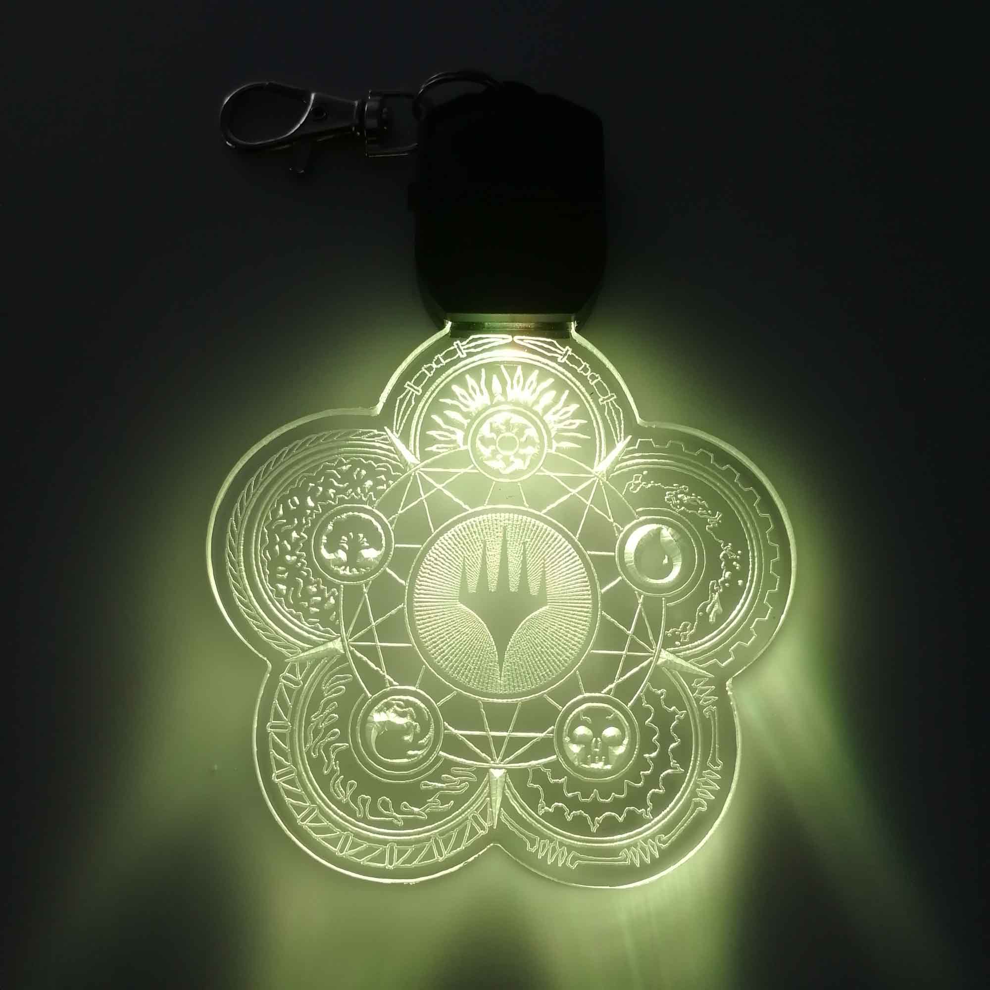Magic Elements Mana LED Light Acrylic Keychain