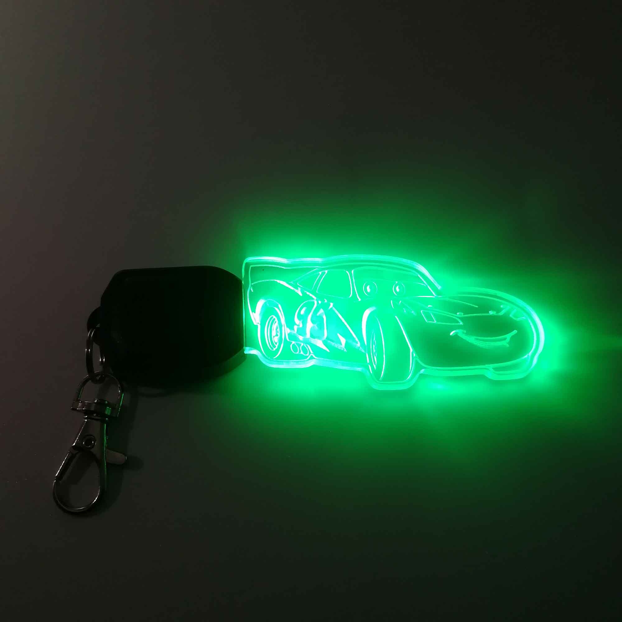 Lighting Mcqueen LED Light Acrylic Keychain