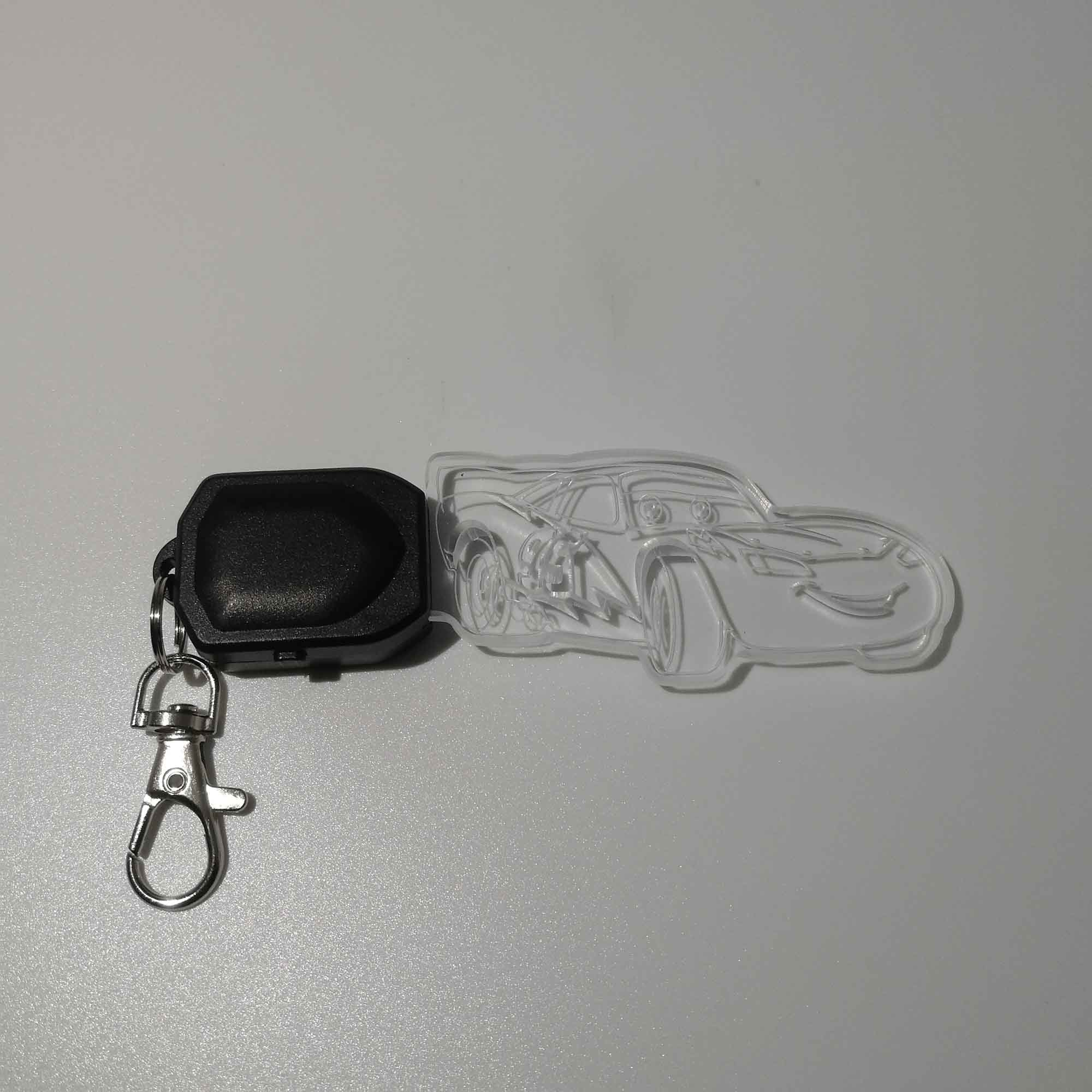Lighting Mcqueen LED Light Acrylic Keychain