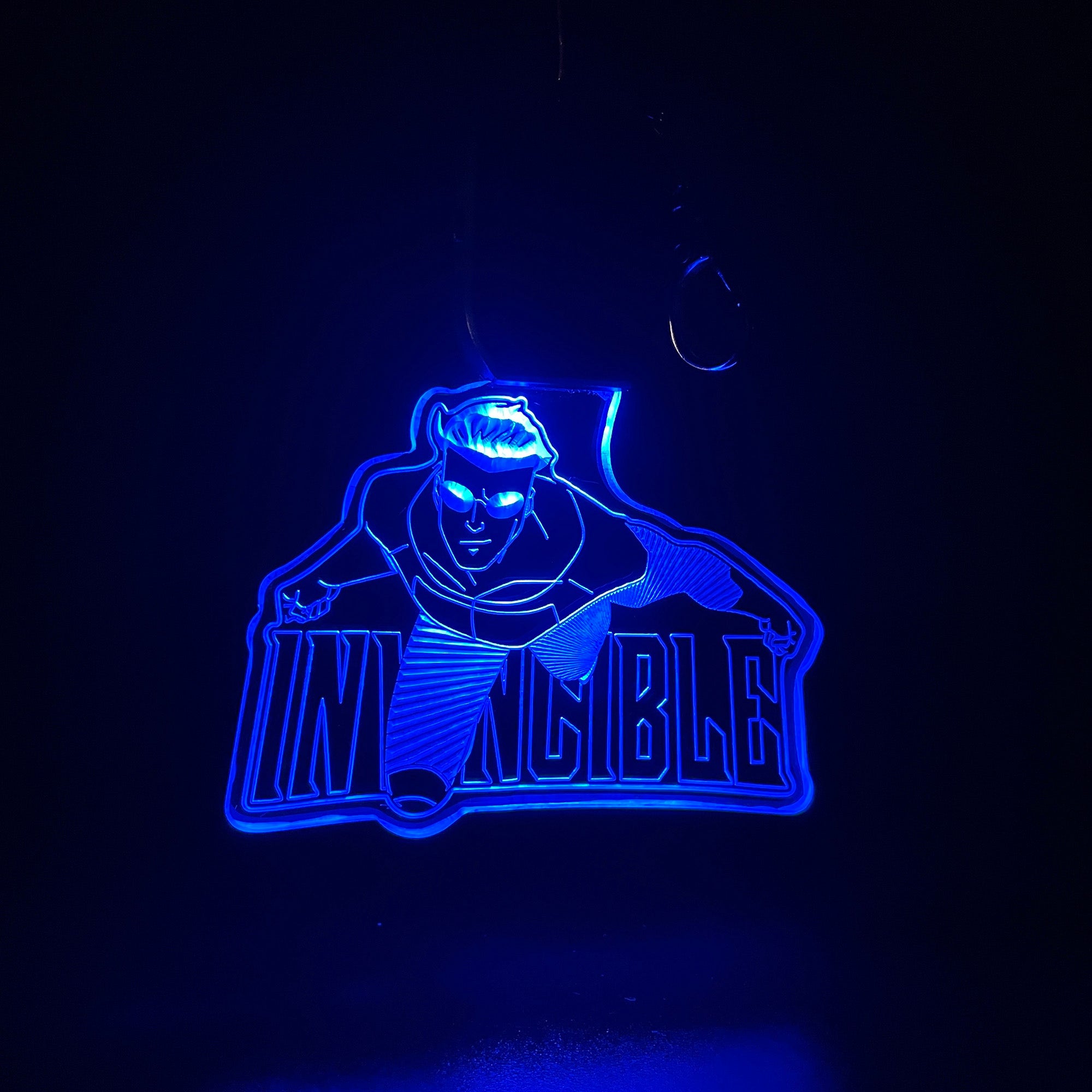 Invincible LED Light Acrylic Keychain