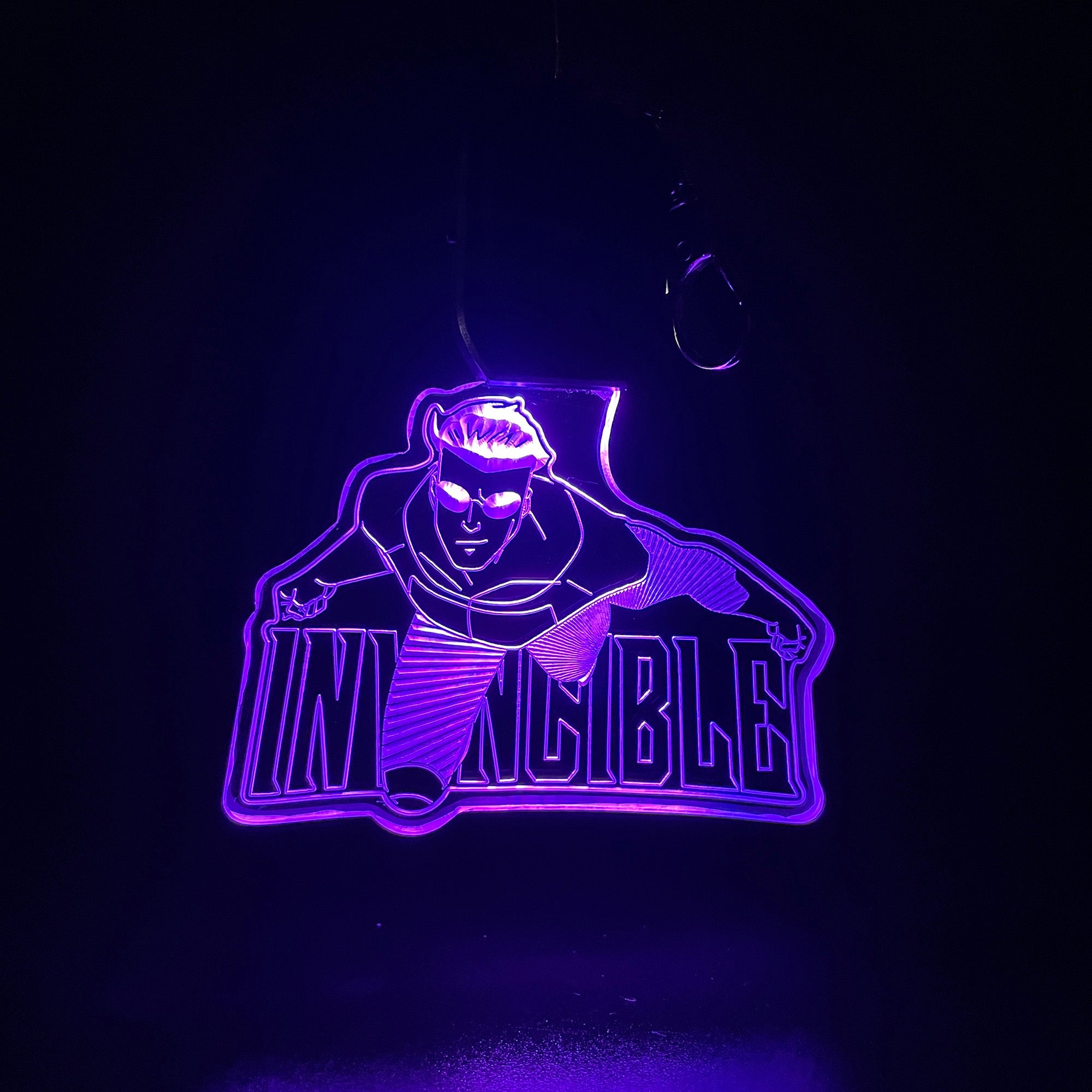 Invincible LED Light Acrylic Keychain