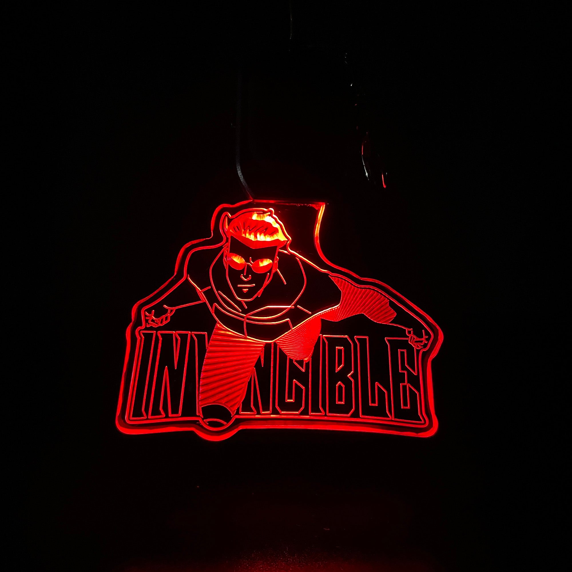 Invincible LED Light Acrylic Keychain
