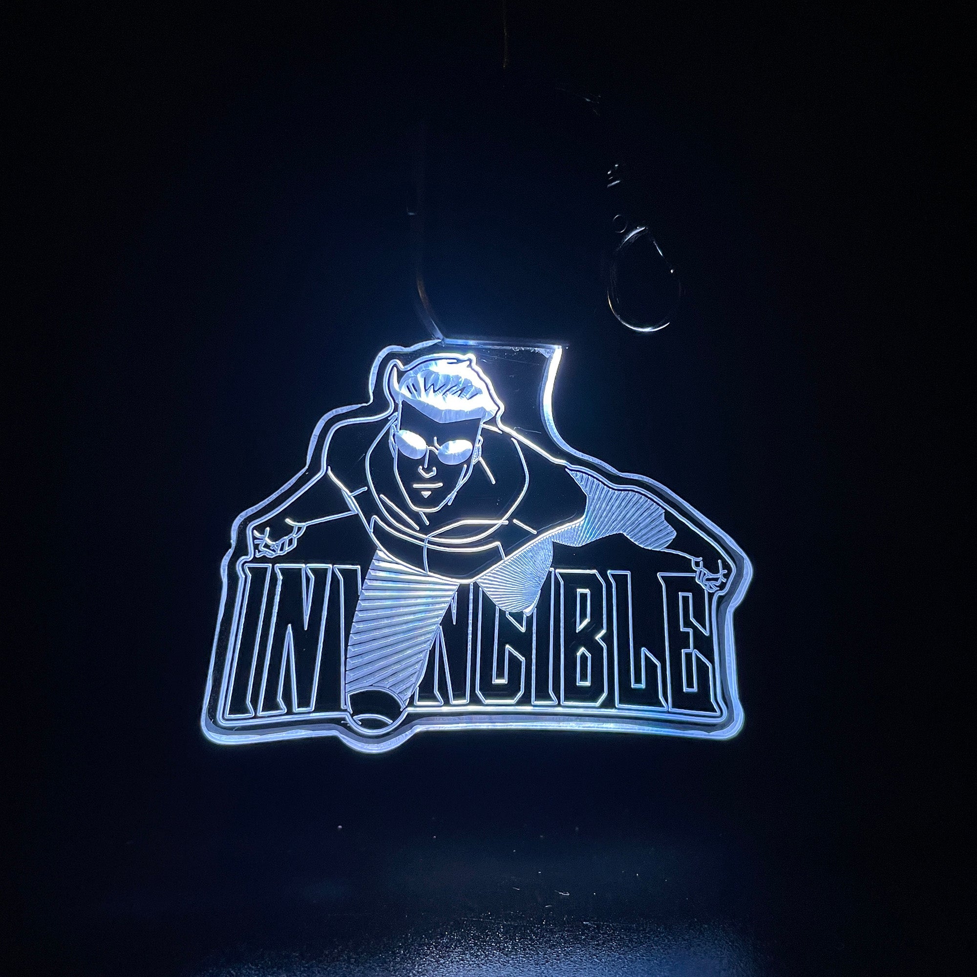 Invincible LED Light Acrylic Keychain