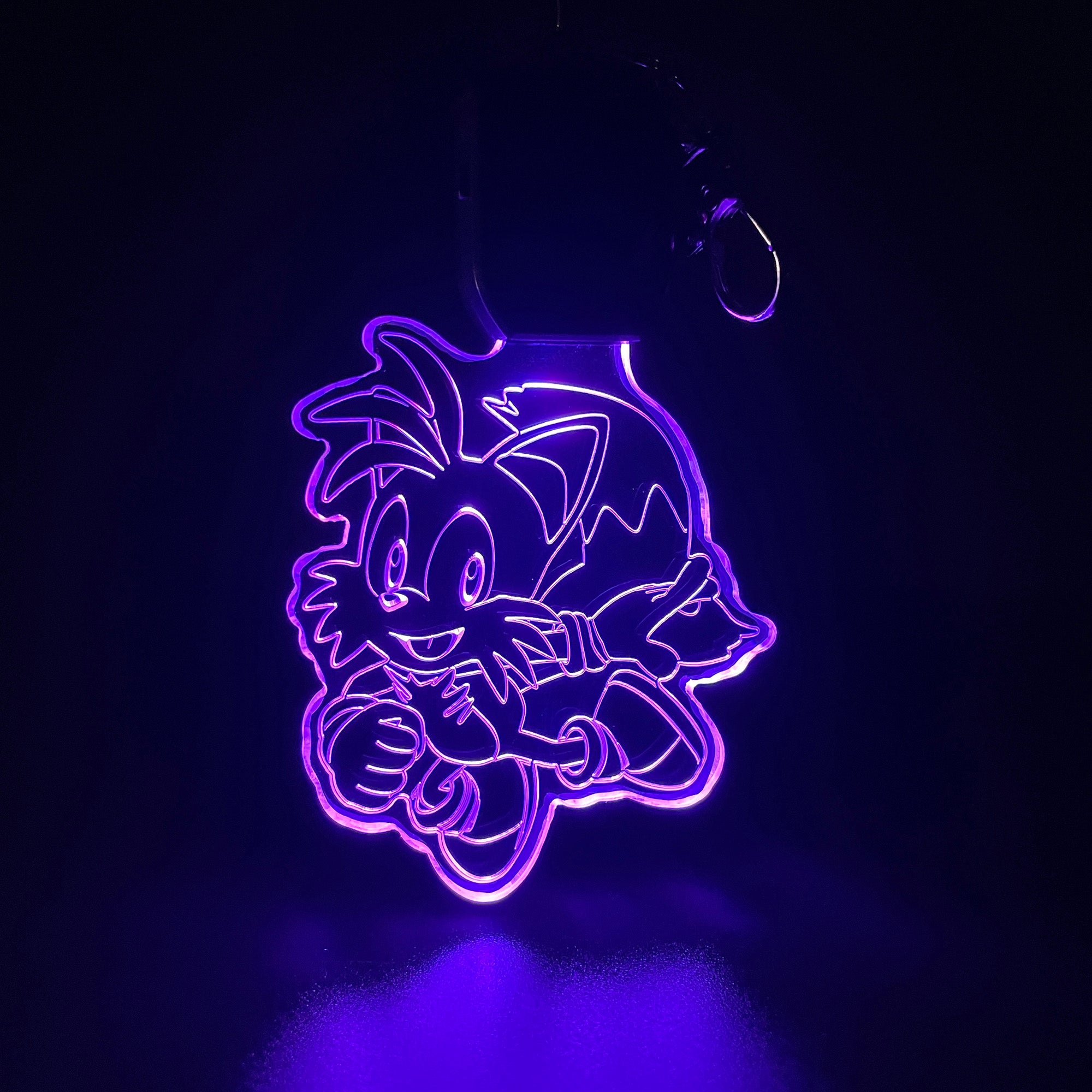 Sonic the hedgehog Tails LED Light Acrylic Keychain