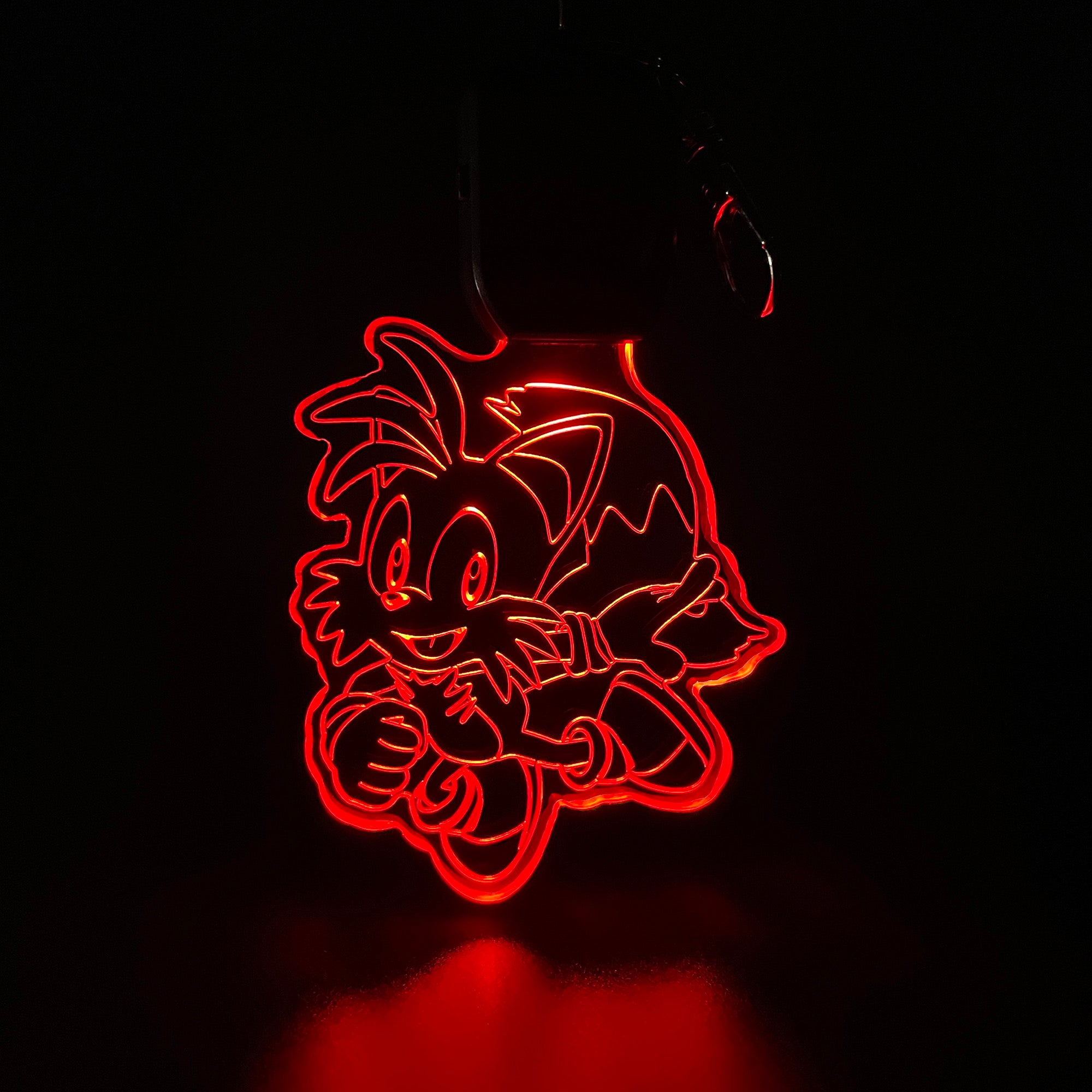 Sonic the hedgehog Tails LED Light Acrylic Keychain