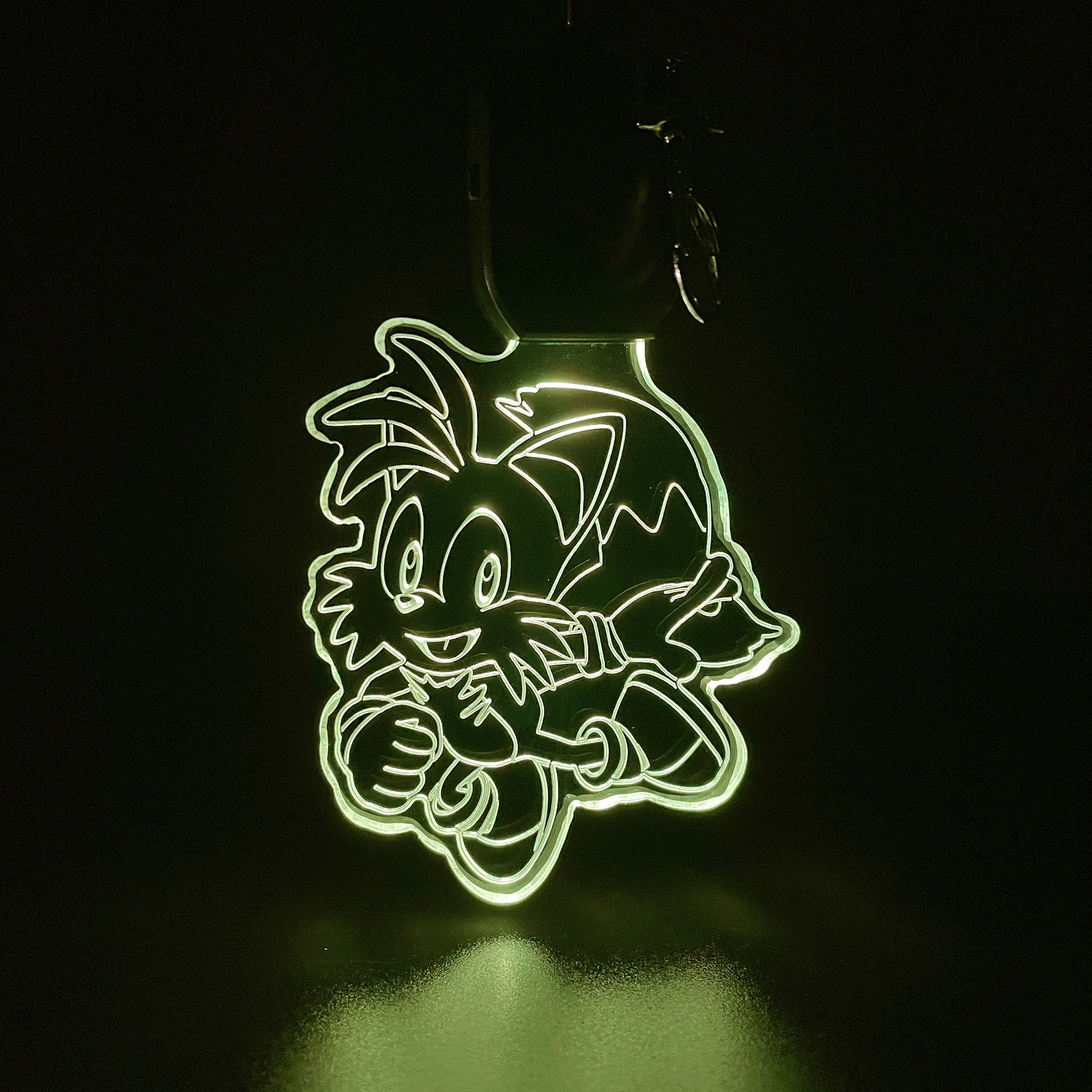 Sonic the hedgehog Tails LED Light Acrylic Keychain