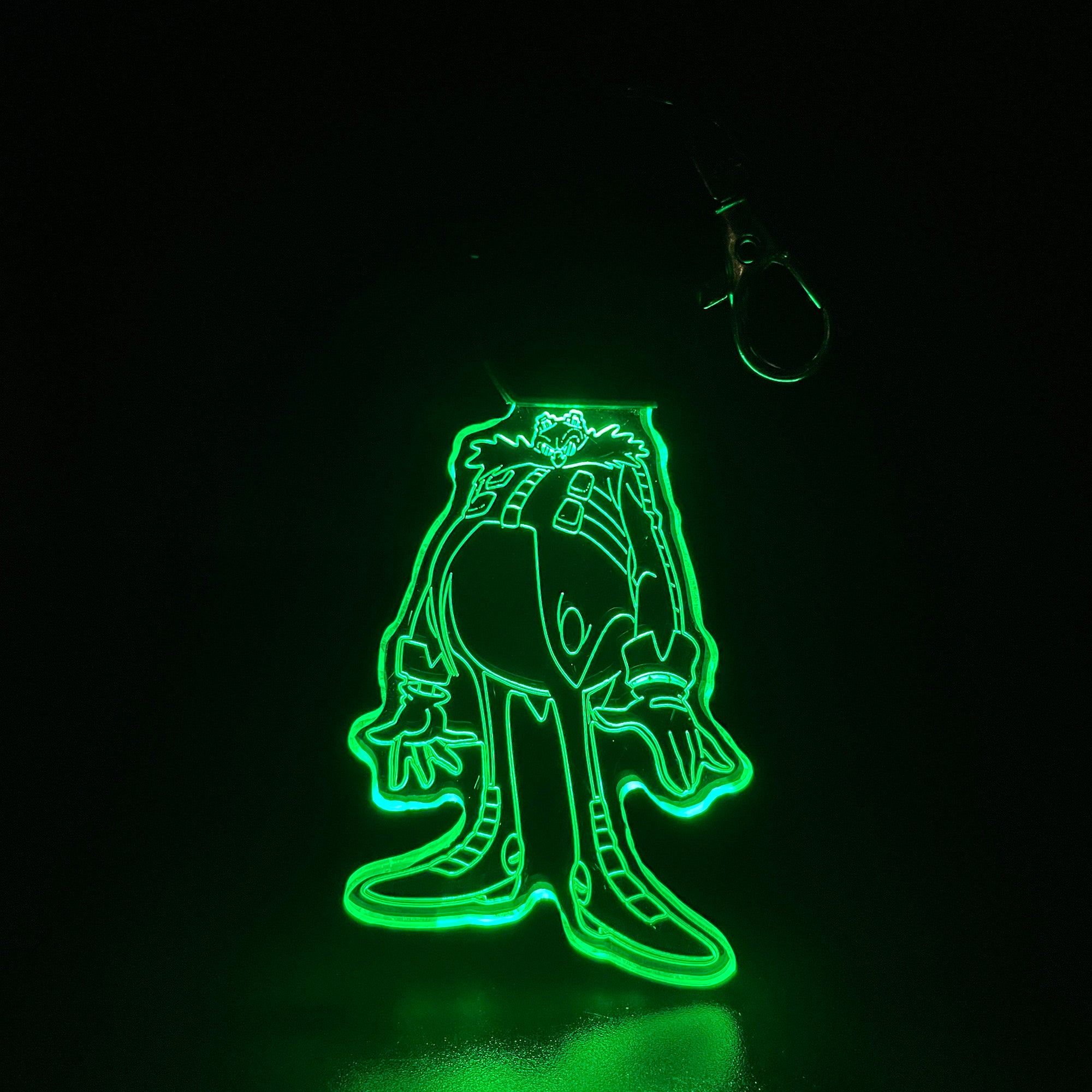 Sonic Dr Eggman LED Light Acrylic Keychain