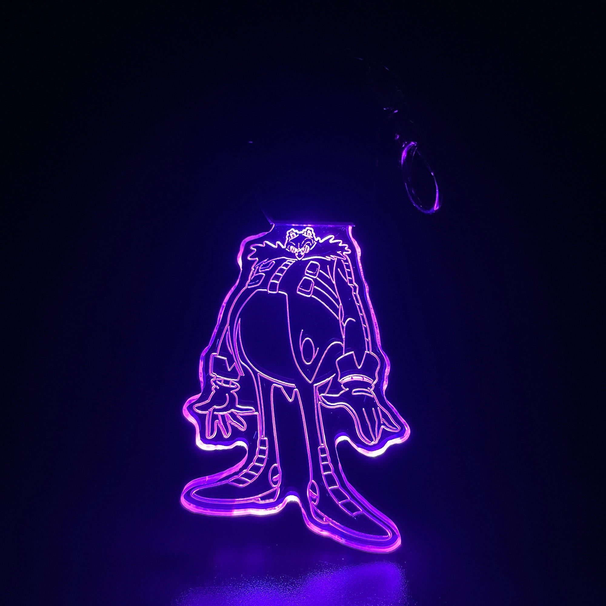 Sonic Dr Eggman LED Light Acrylic Keychain