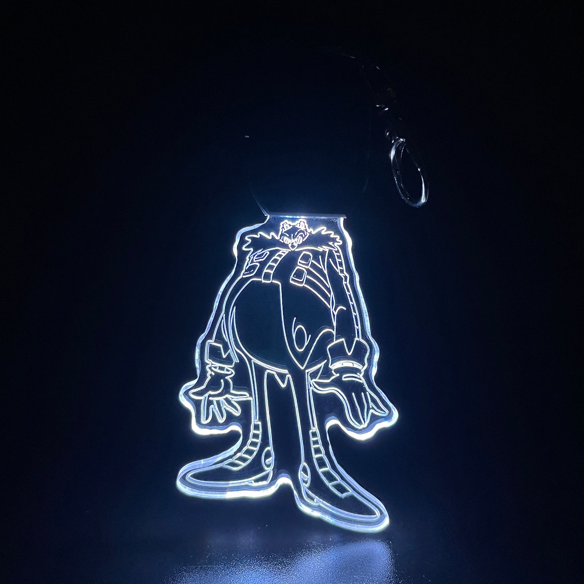 Sonic Dr Eggman LED Light Acrylic Keychain