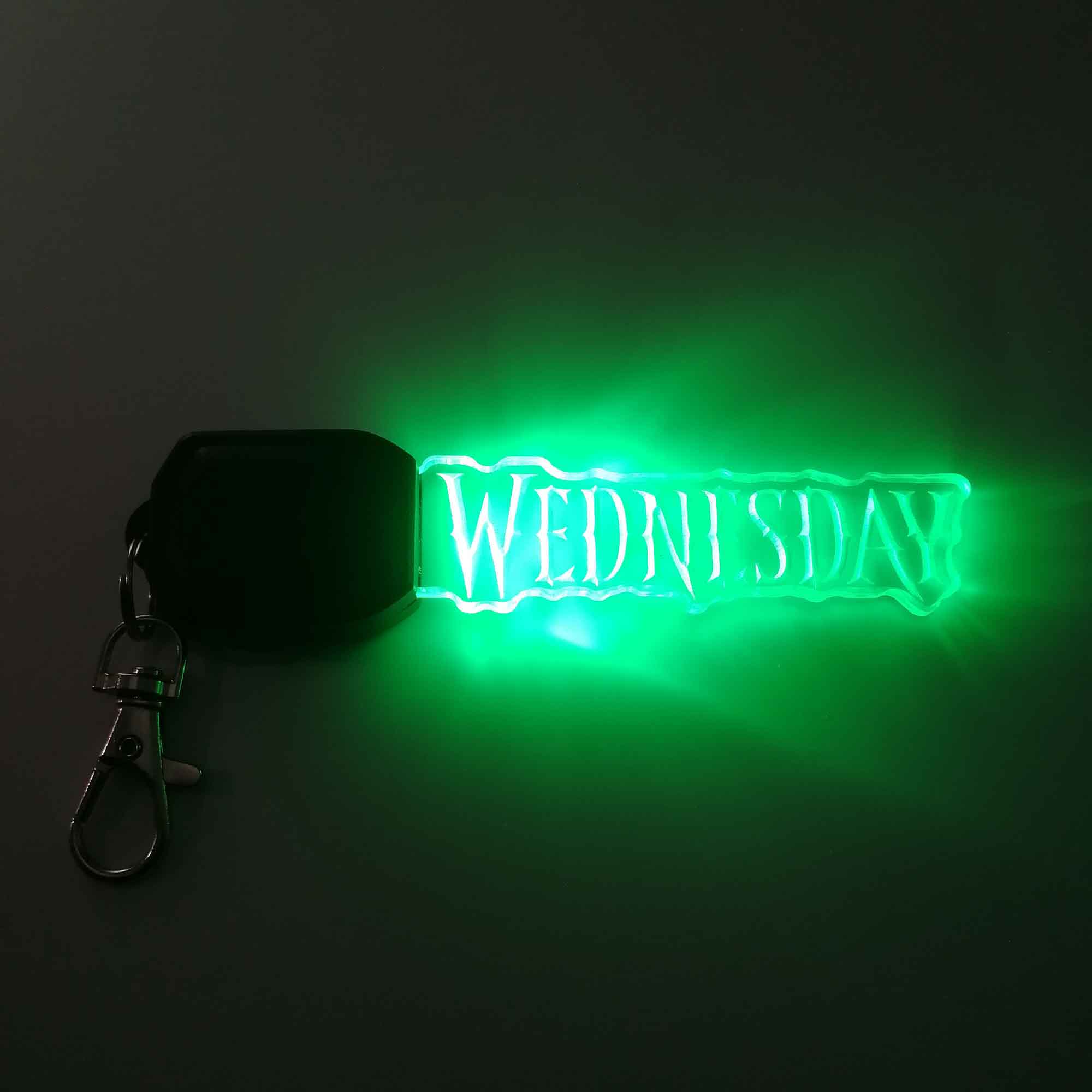 Wednesday LED Light Acrylic Keychain