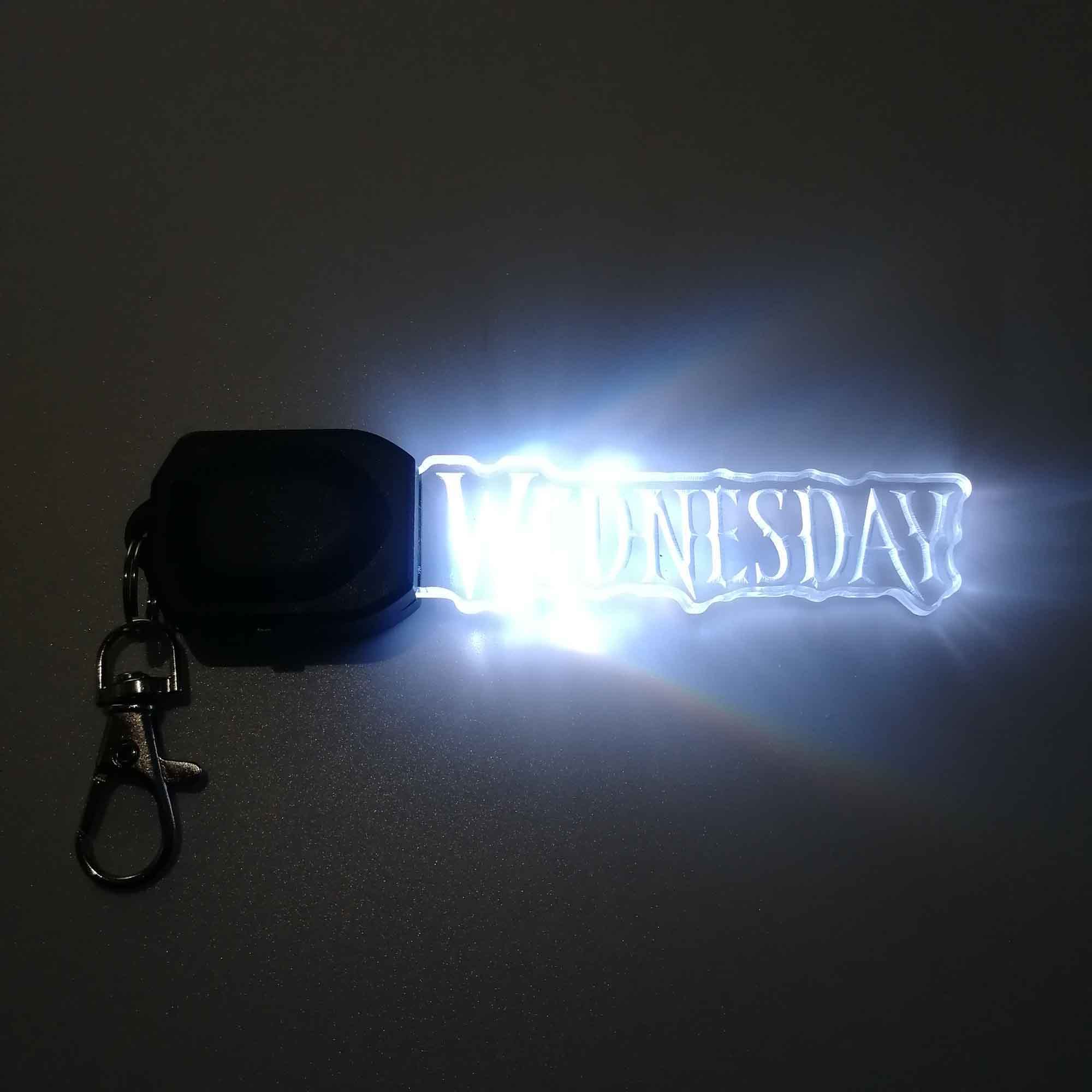 Wednesday LED Light Acrylic Keychain