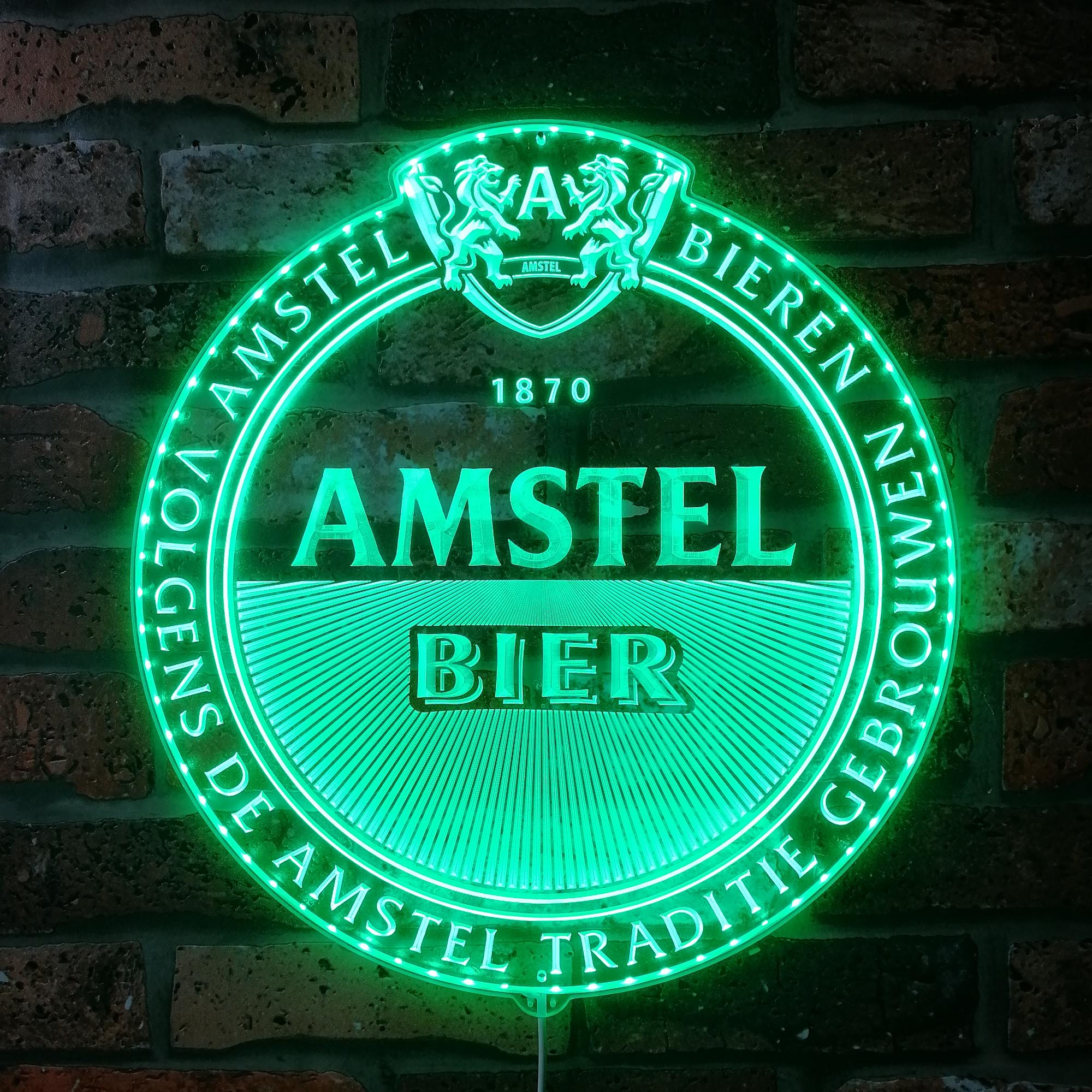 Amstel Bier Dynamic RGB Edge Lit LED Sign