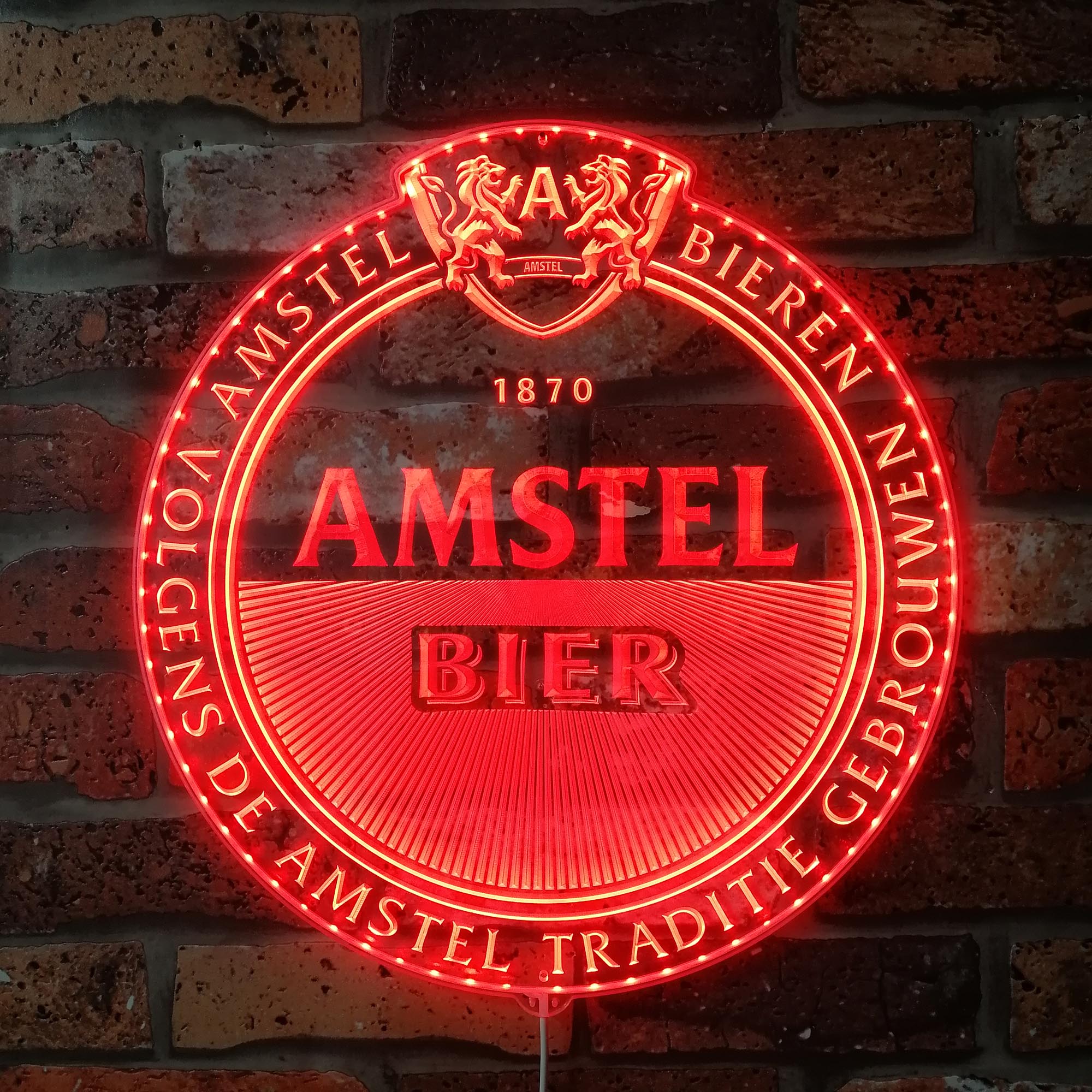 Amstel Bier Dynamic RGB Edge Lit LED Sign