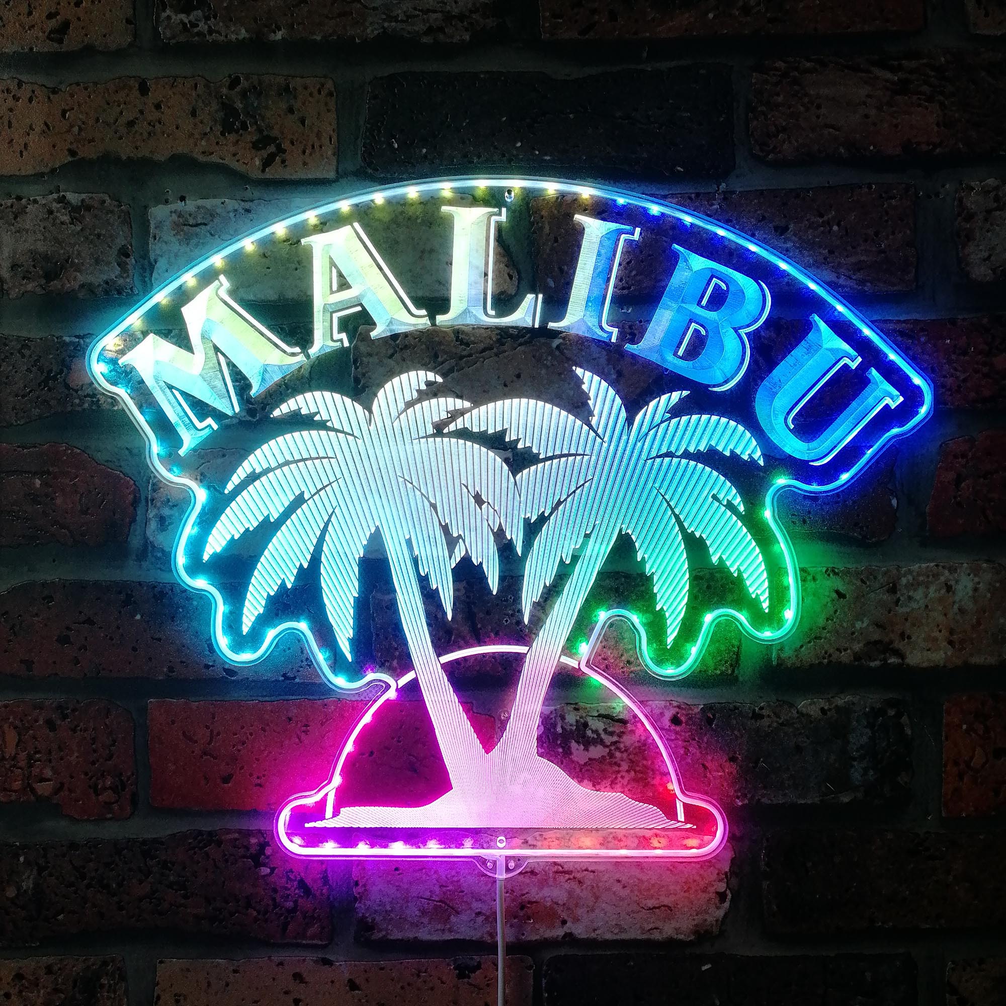 Malibu Dynamic RGB Edge Lit LED Sign