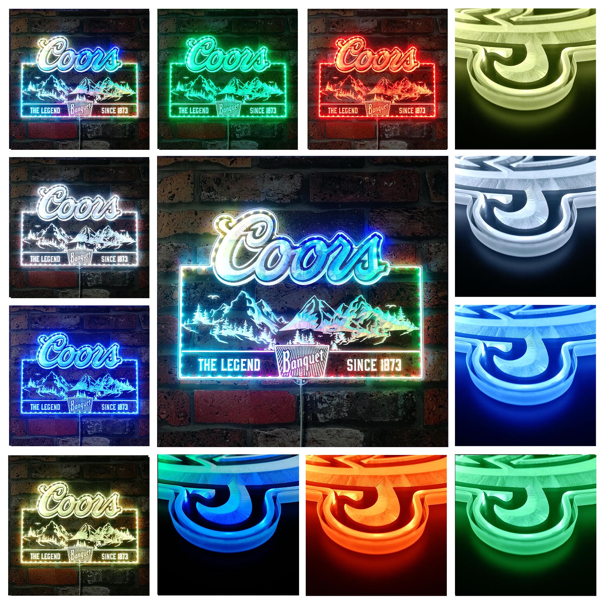 Coors Banquet Dynamic RGB Edge Lit LED Sign