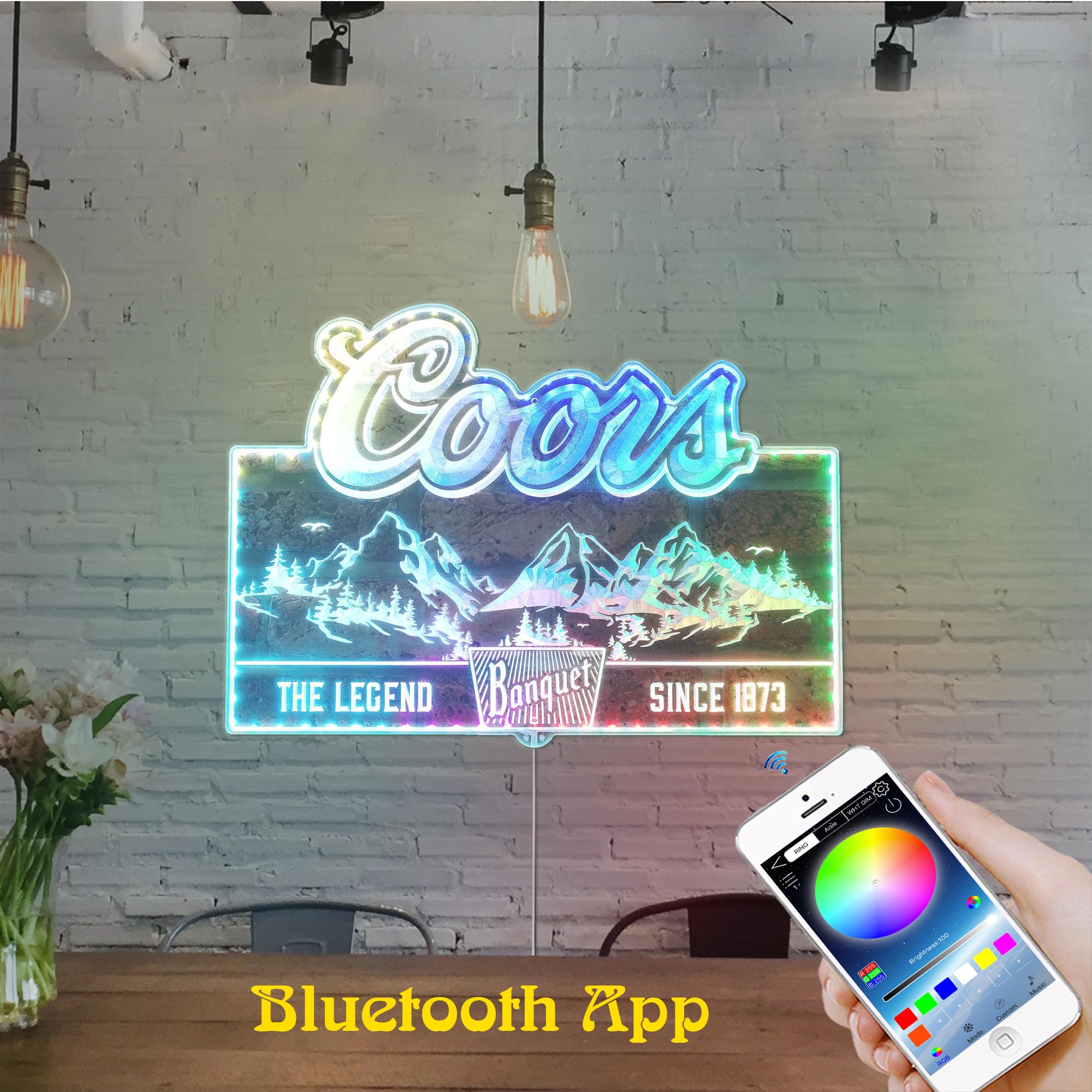 Coors Banquet Dynamic RGB Edge Lit LED Sign