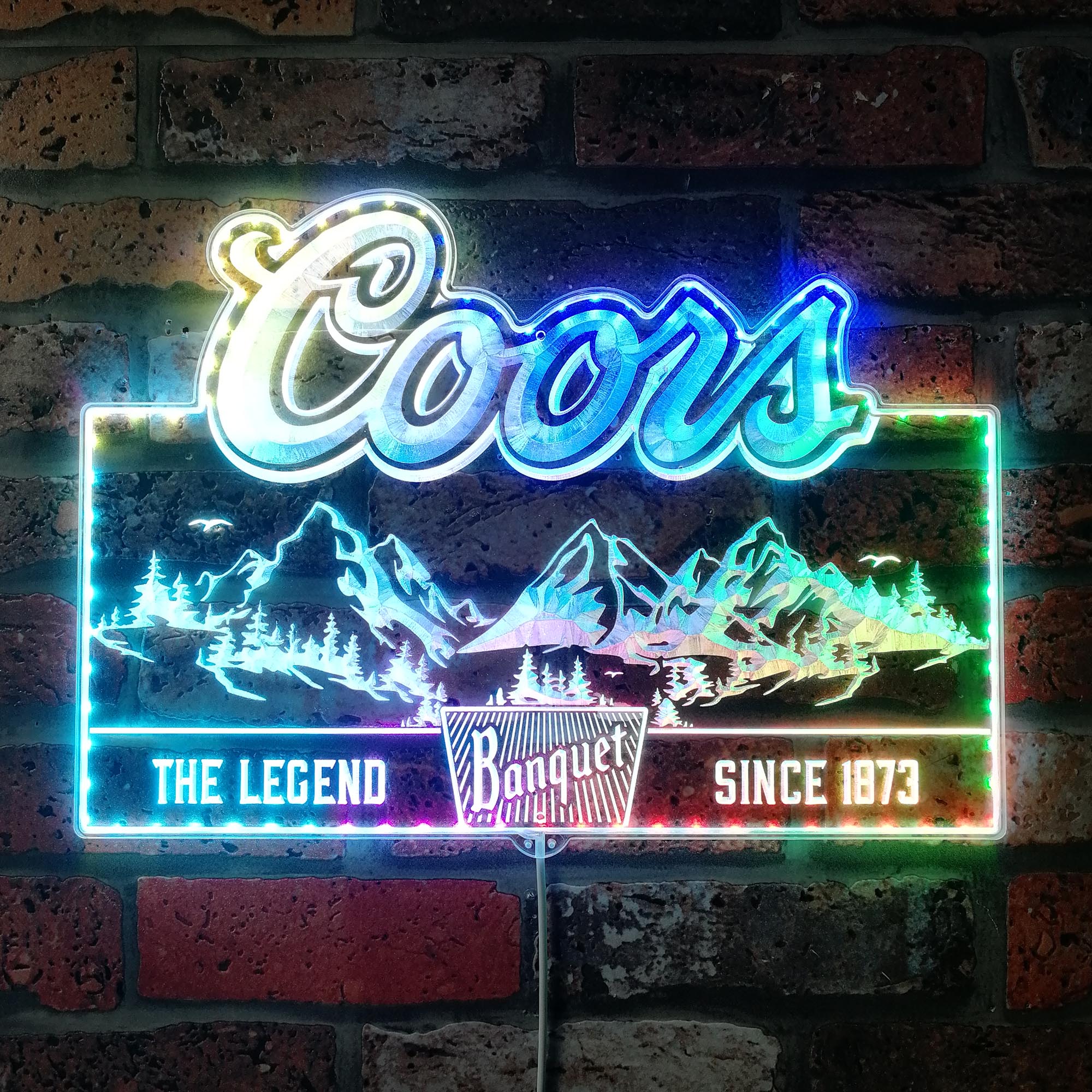 Coors Banquet Dynamic RGB Edge Lit LED Sign