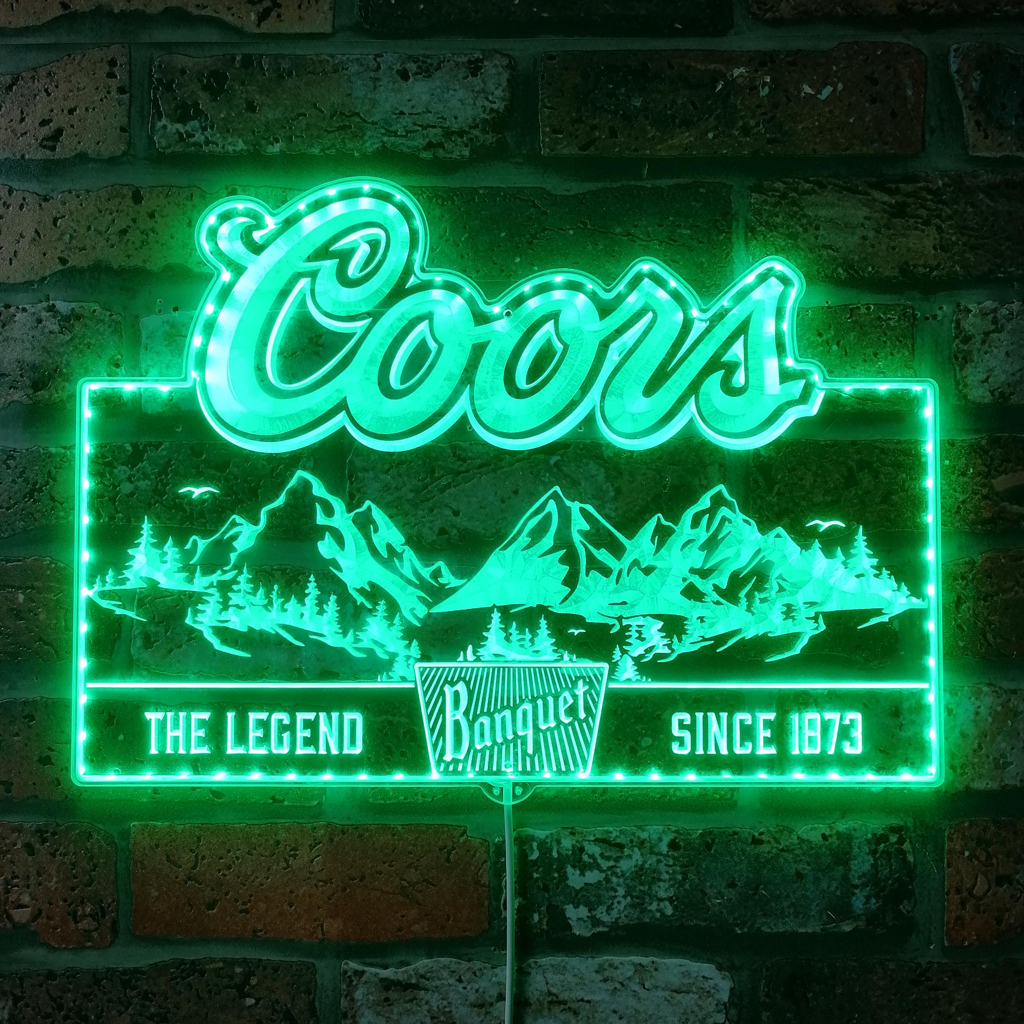 Coors Banquet Dynamic RGB Edge Lit LED Sign