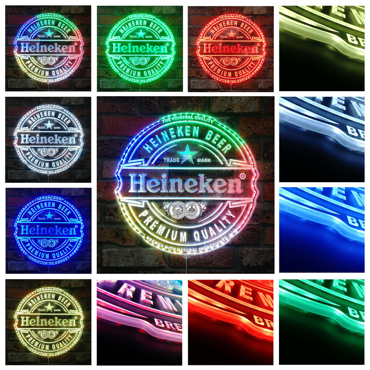 Heineken Bar Dynamic RGB Edge Lit LED Sign | PROLEDSIGN – joyatwall