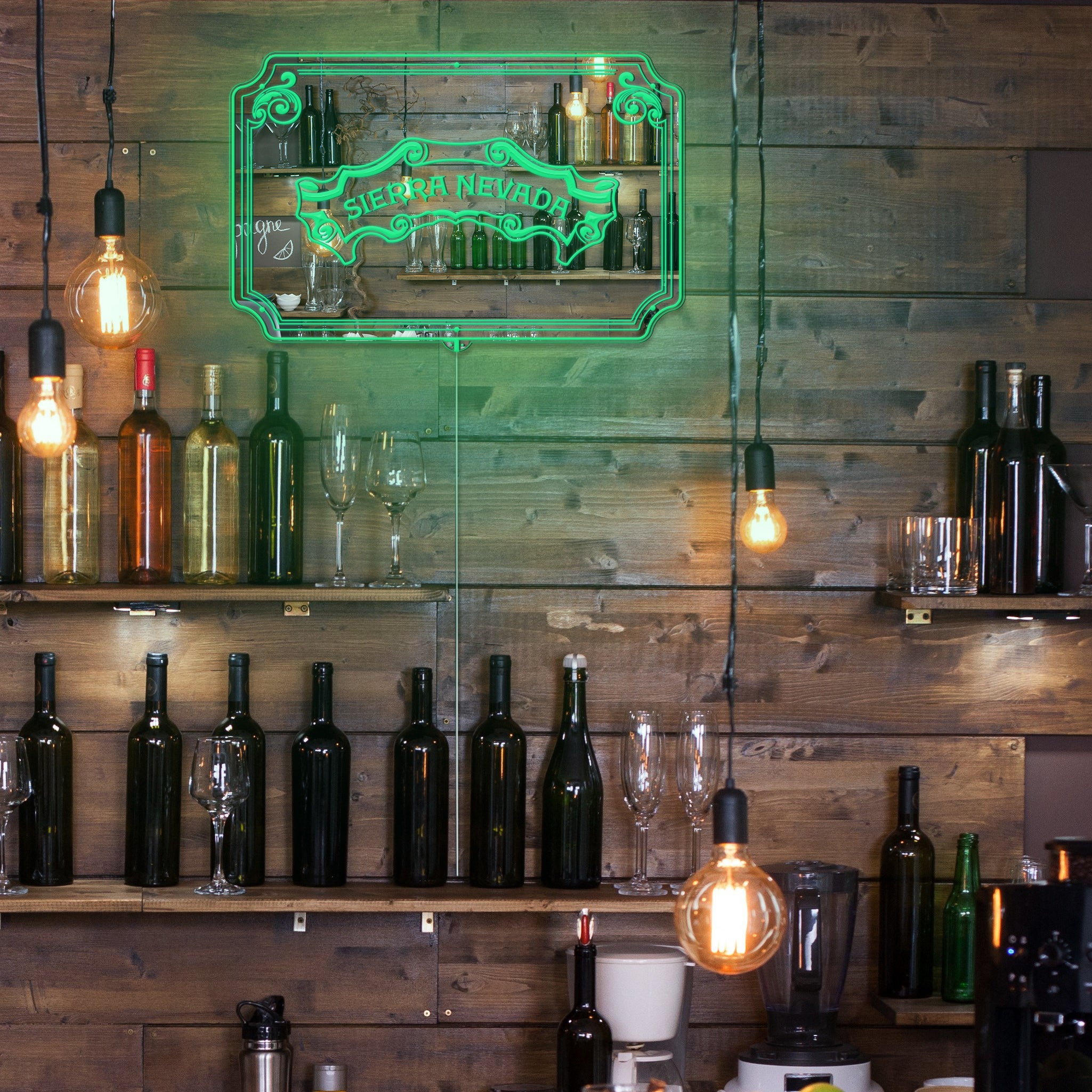 Sierra Neveda RGB LED Neon Sign with Elegant Mirror Backing