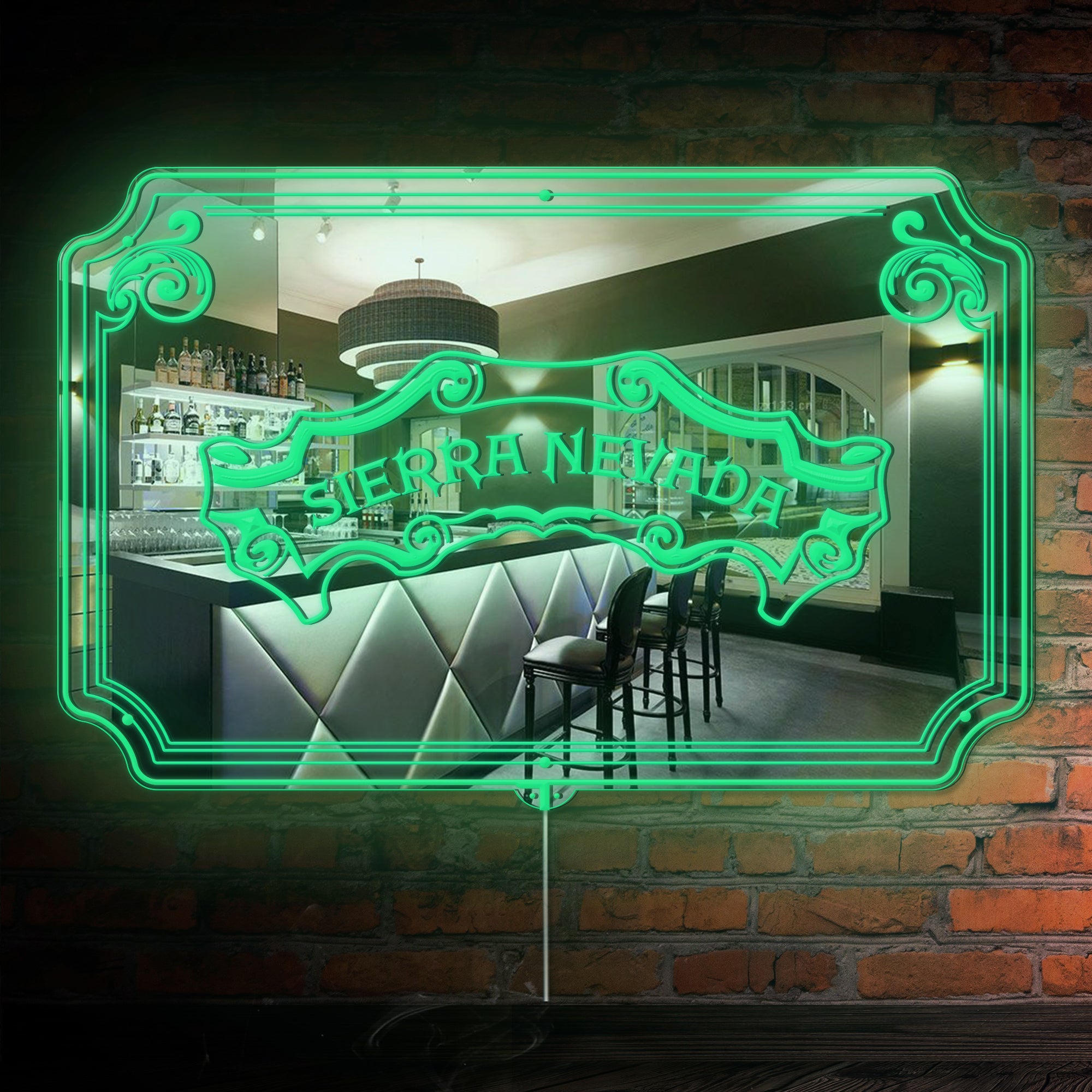 Sierra Neveda RGB LED Neon Sign with Elegant Mirror Backing