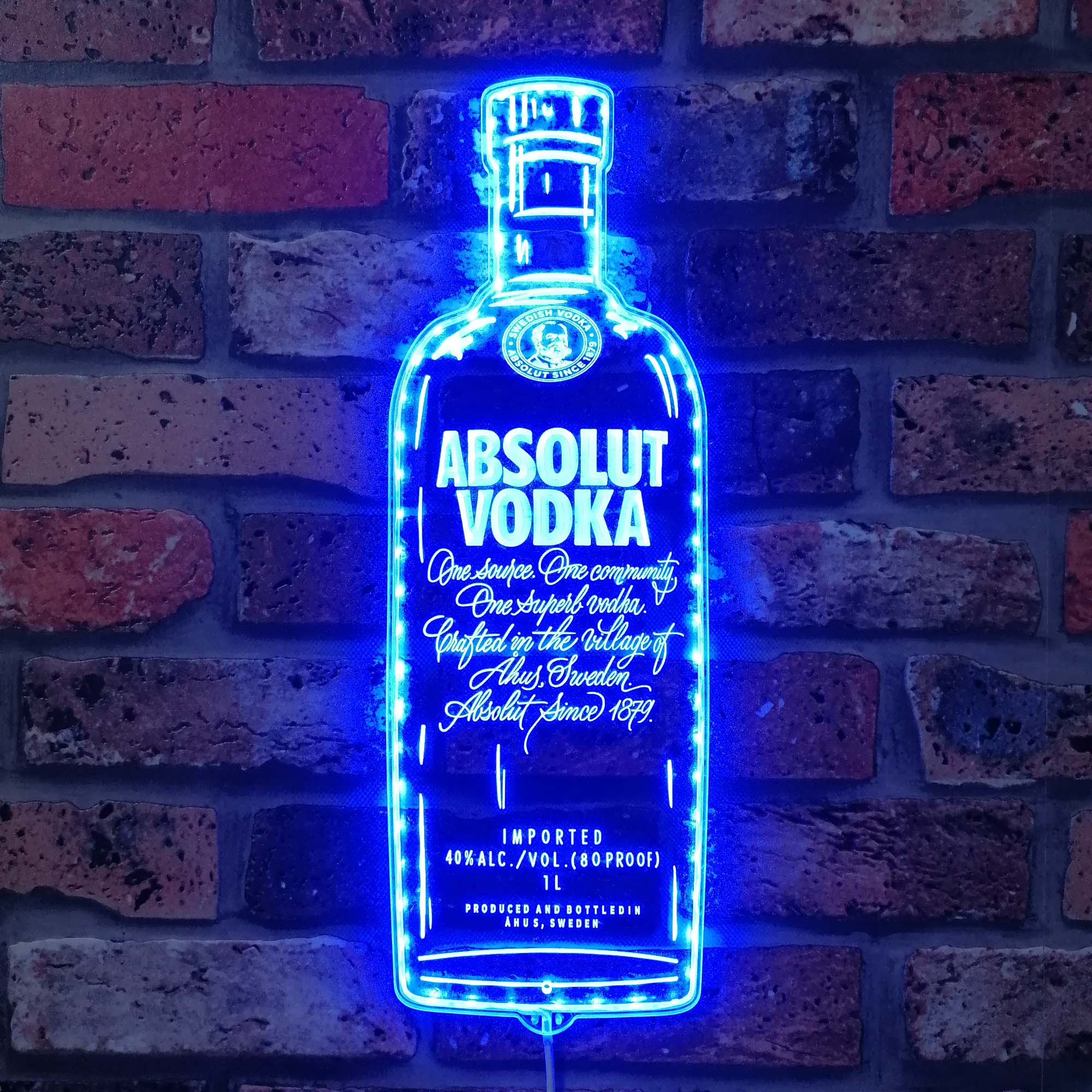 Absolut Vodka Dynamic RGB Edge Lit LED Sign