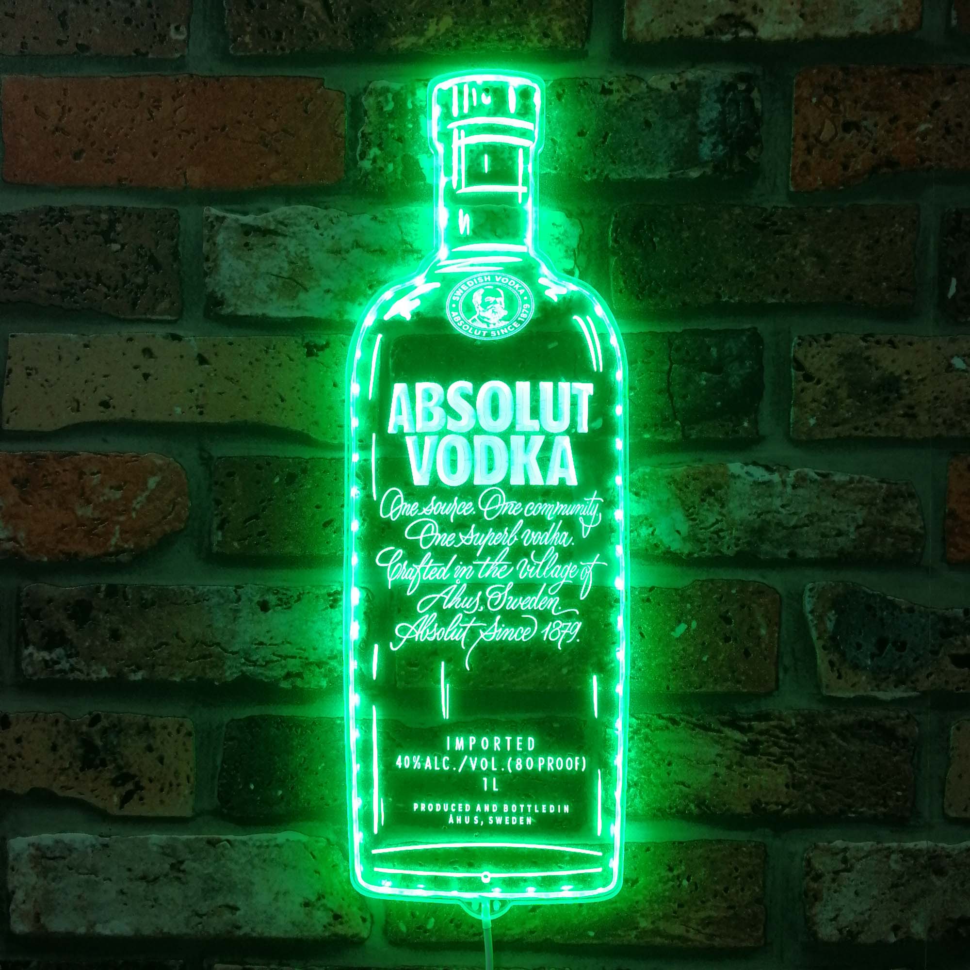 Absolut Vodka Dynamic RGB Edge Lit LED Sign