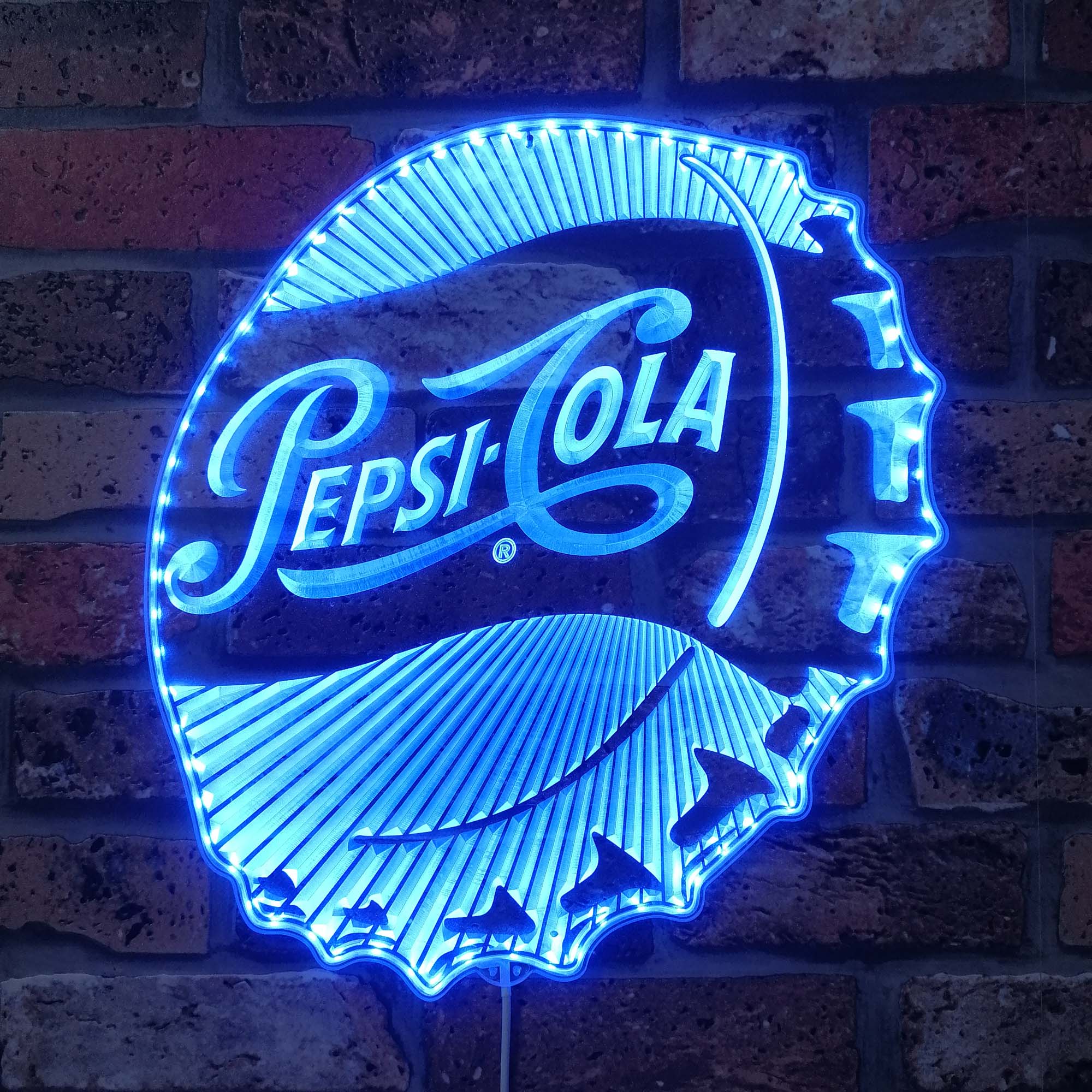 Pepsi Cola Dynamic RGB Edge Lit LED Sign