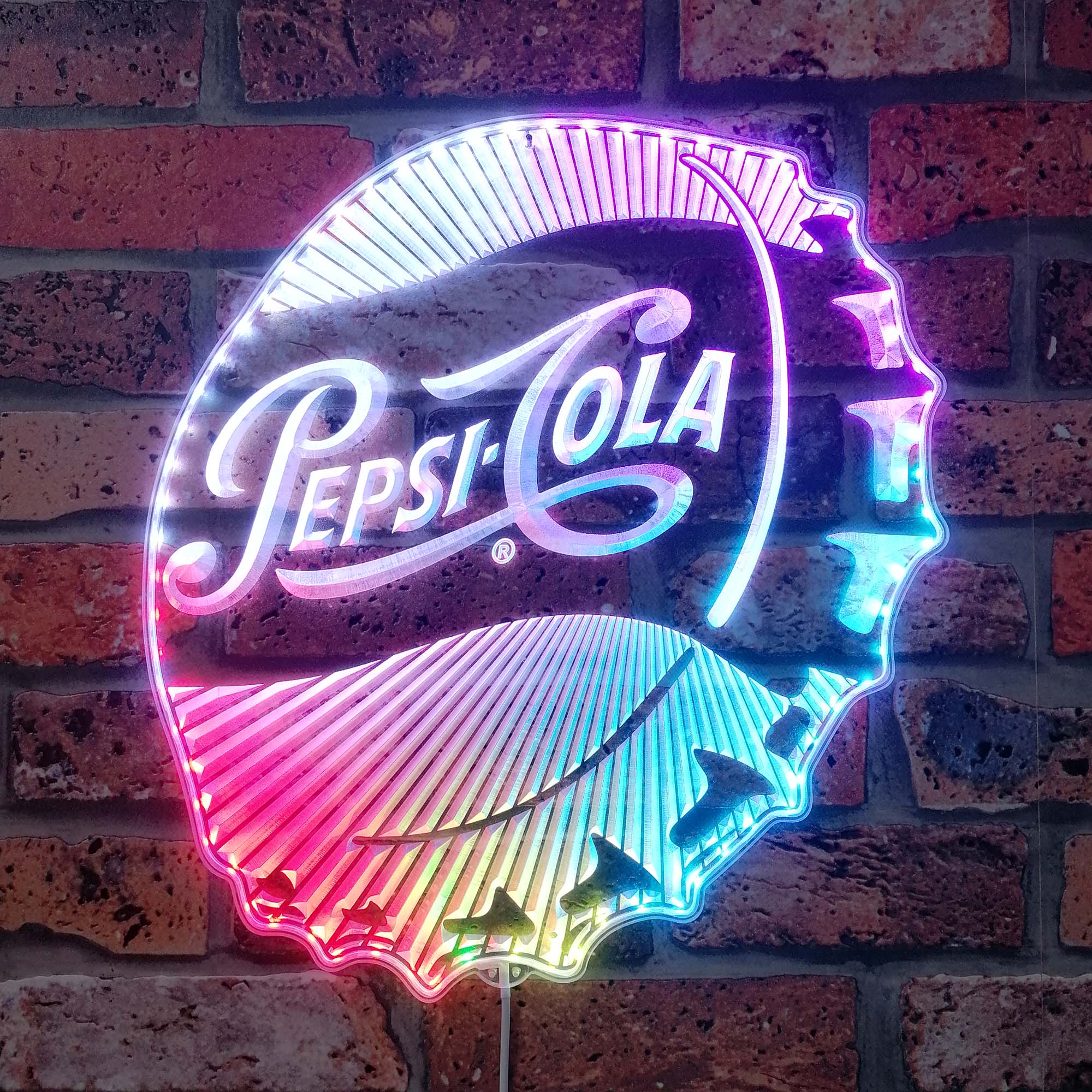 Pepsi Cola Dynamic RGB Edge Lit LED Sign