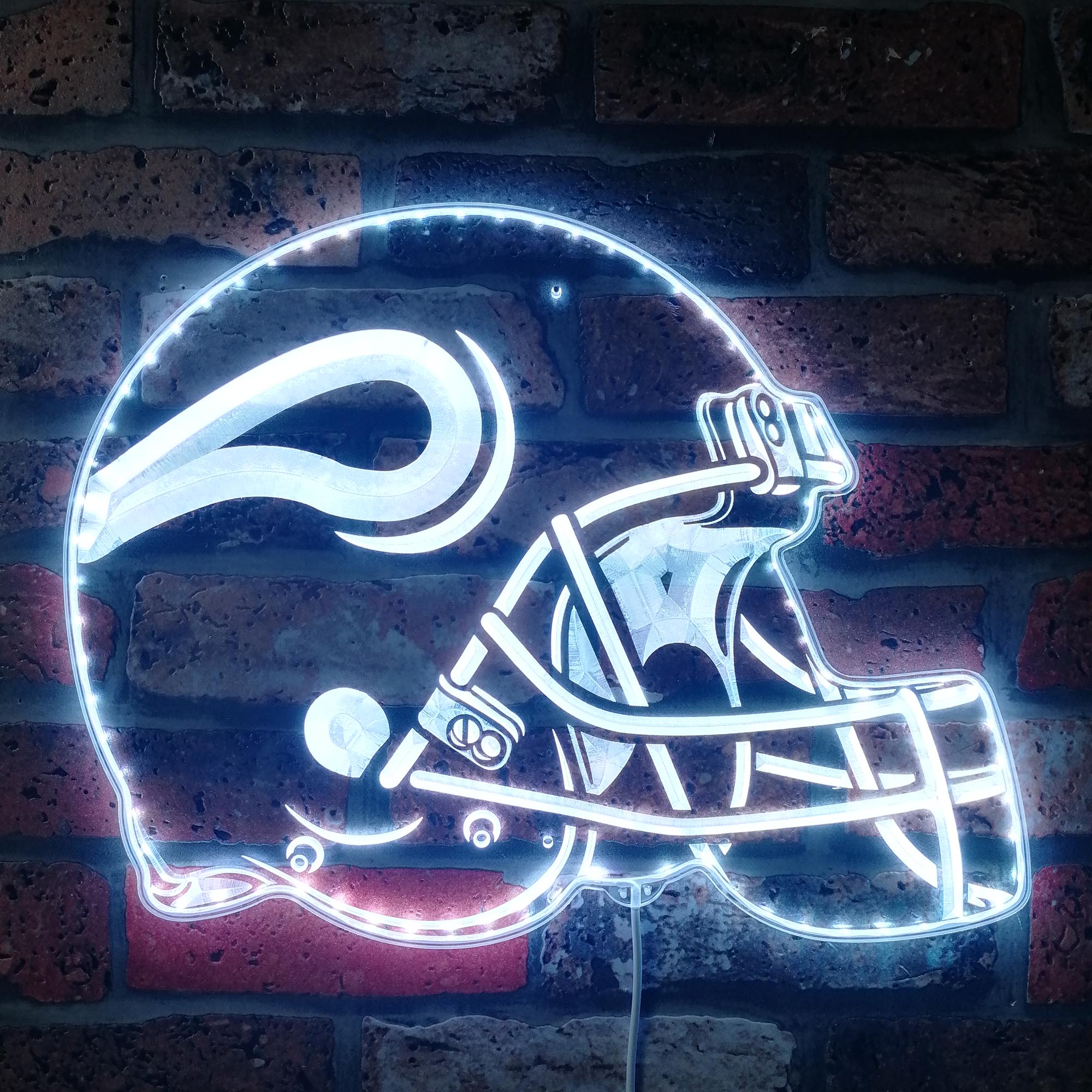 NFL Minnesota Vikings Football Dynamic RGB Edge Lit LED Sign