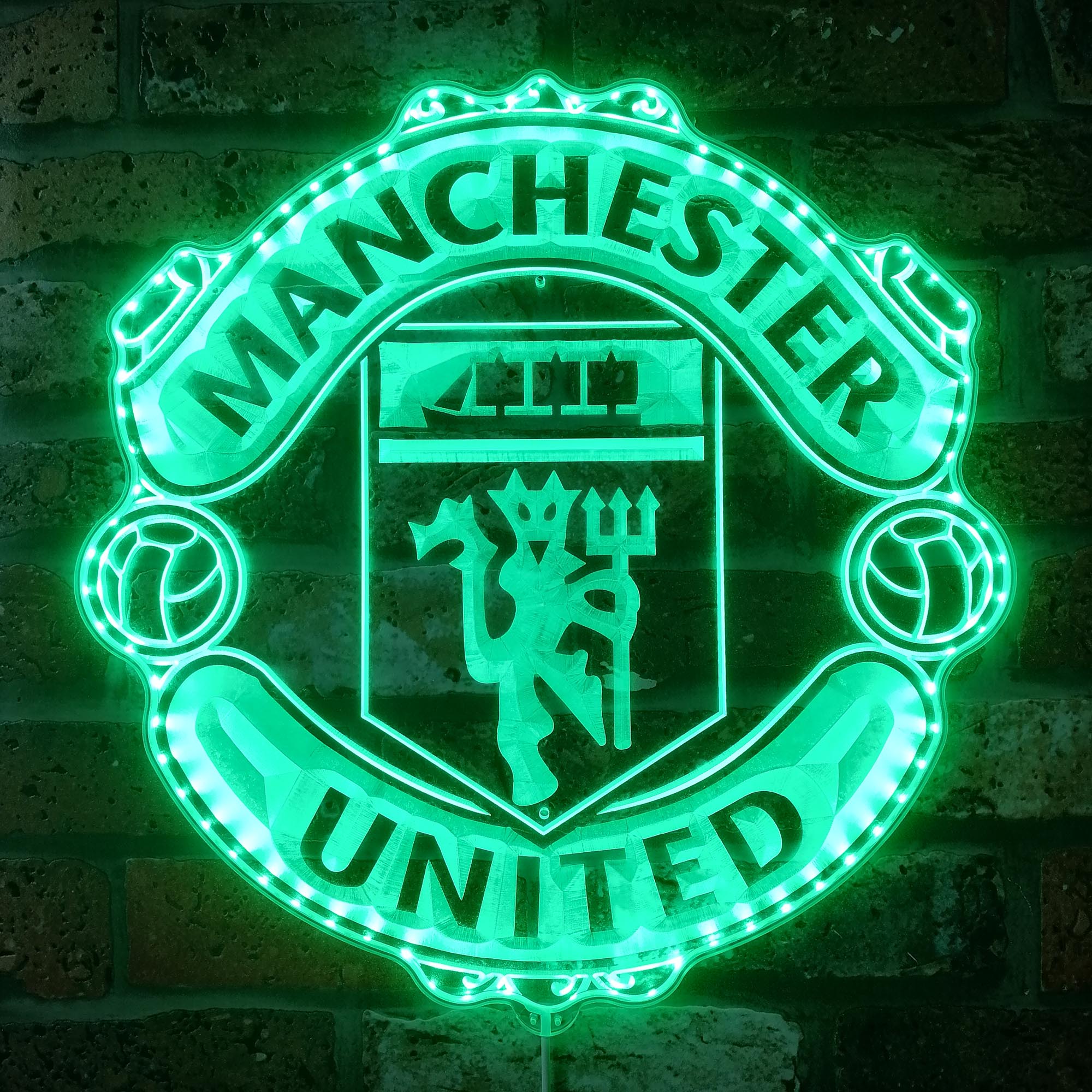 Manchester United Dynamic RGB Edge Lit LED Sign