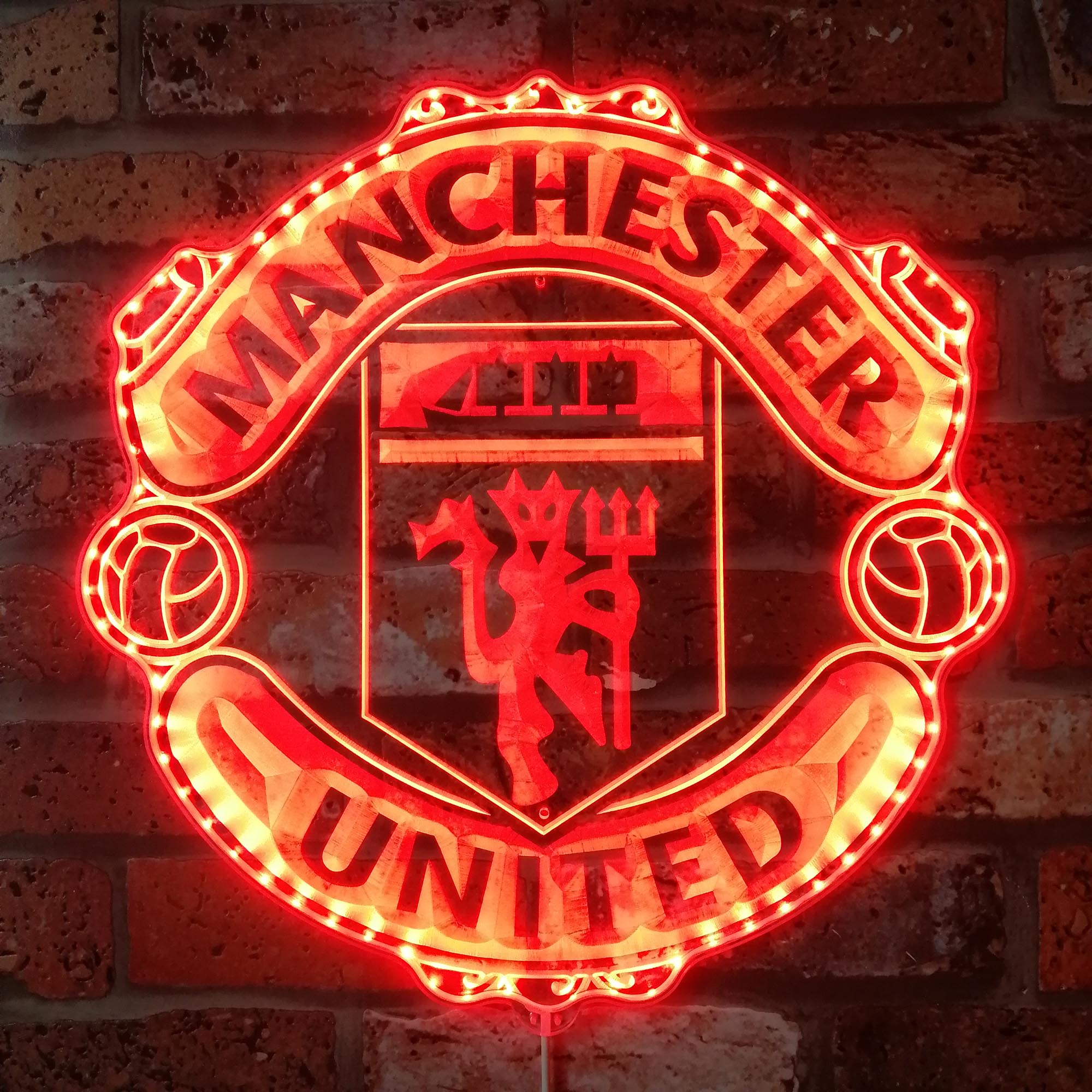 Manchester United Dynamic RGB Edge Lit LED Sign