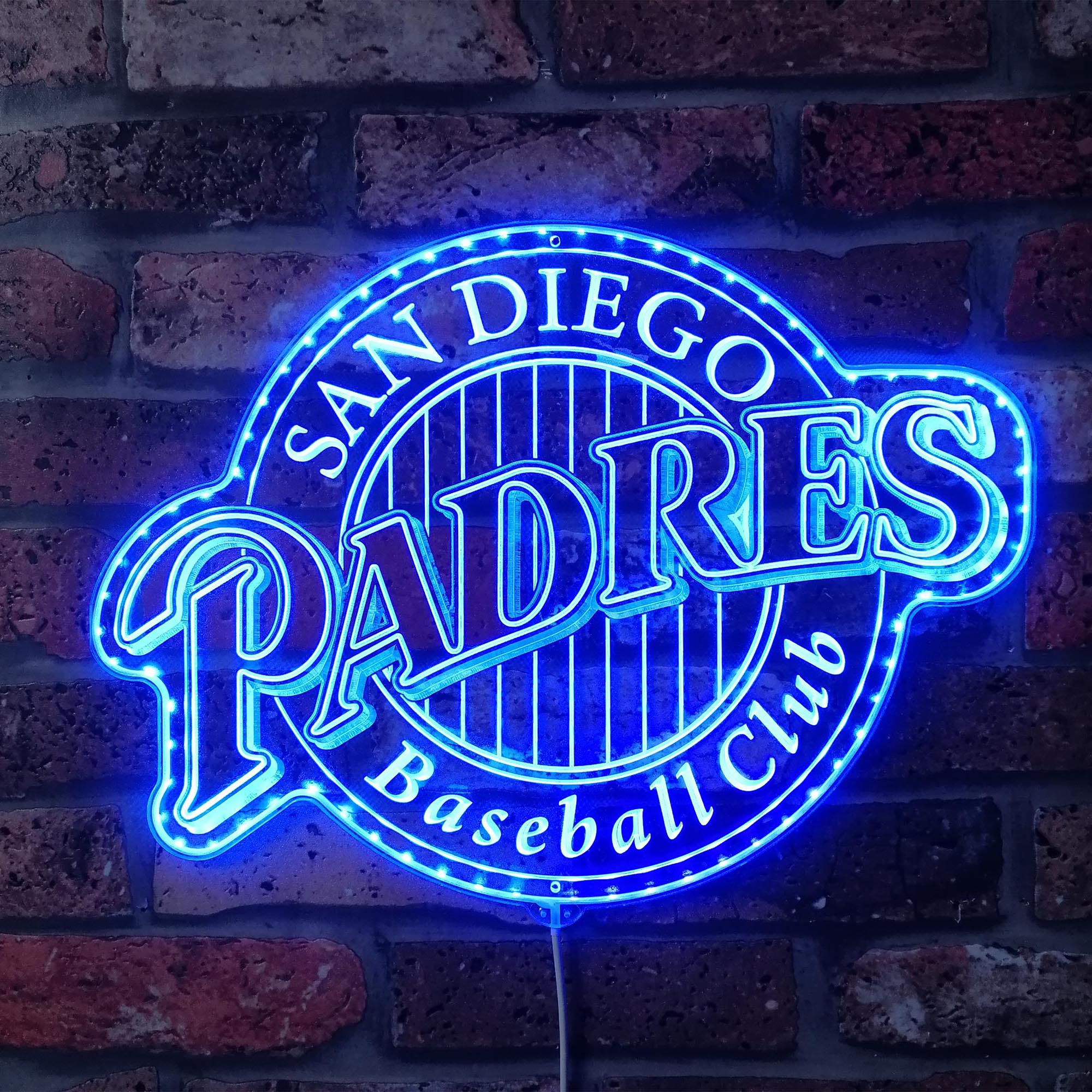 San diego Padres Dynamic RGB Edge Lit LED Sign