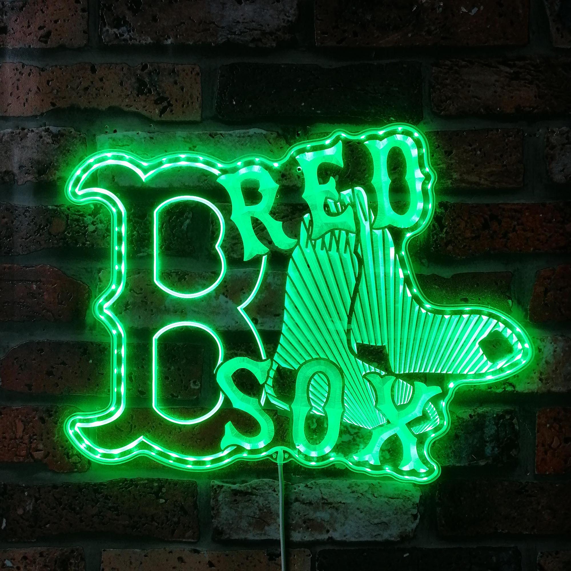 Boston Red Sox Dynamic RGB Edge Lit LED Sign